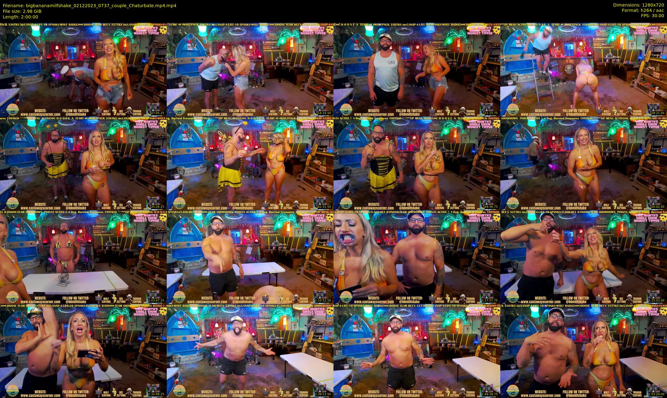 bigbananamilfshake — 120 minute Chaturbate couple cam show recording, 720p, Dec 2, 2023