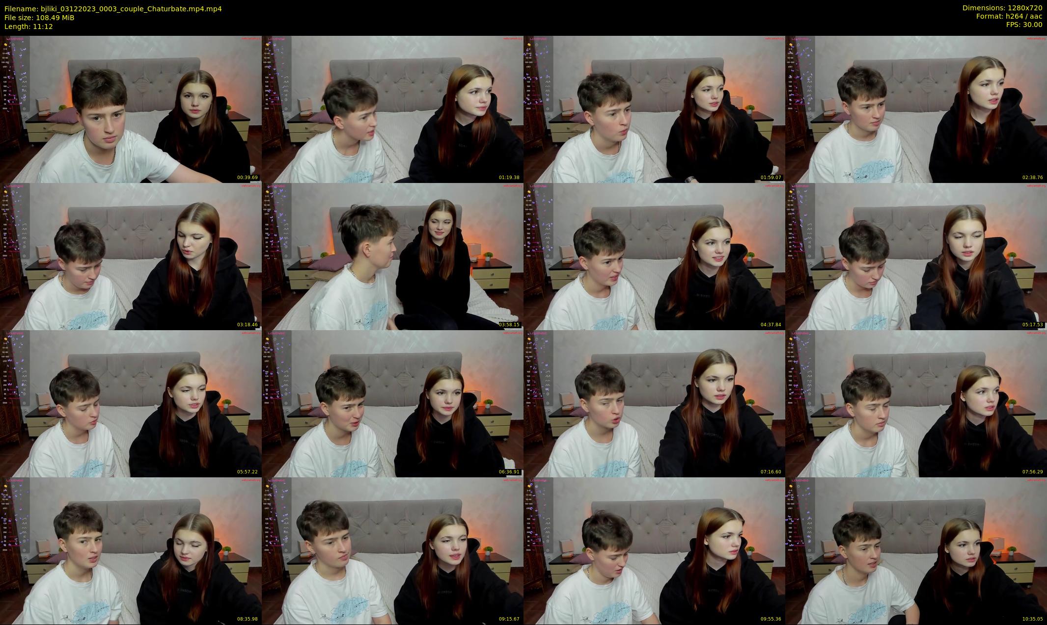 bjliki — 12 minute Chaturbate couple cam show recording, 720p, Dec 3, 2023