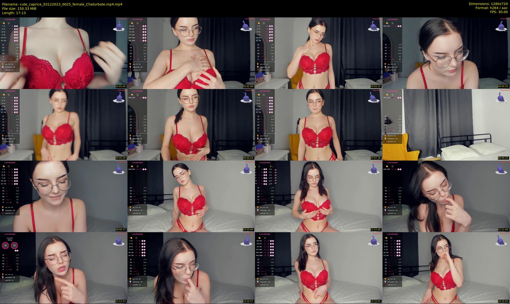 cute_caprice — 18 minute Chaturbate female cam show recording, 720p, Dec 3, 2023
