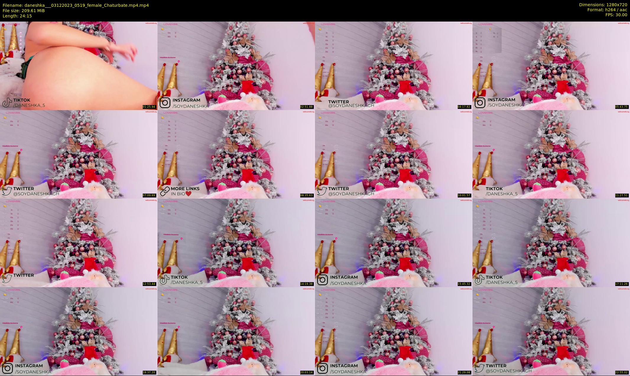 daneshka__ — 25 minute Chaturbate female cam show recording, 720p, Dec 3, 2023