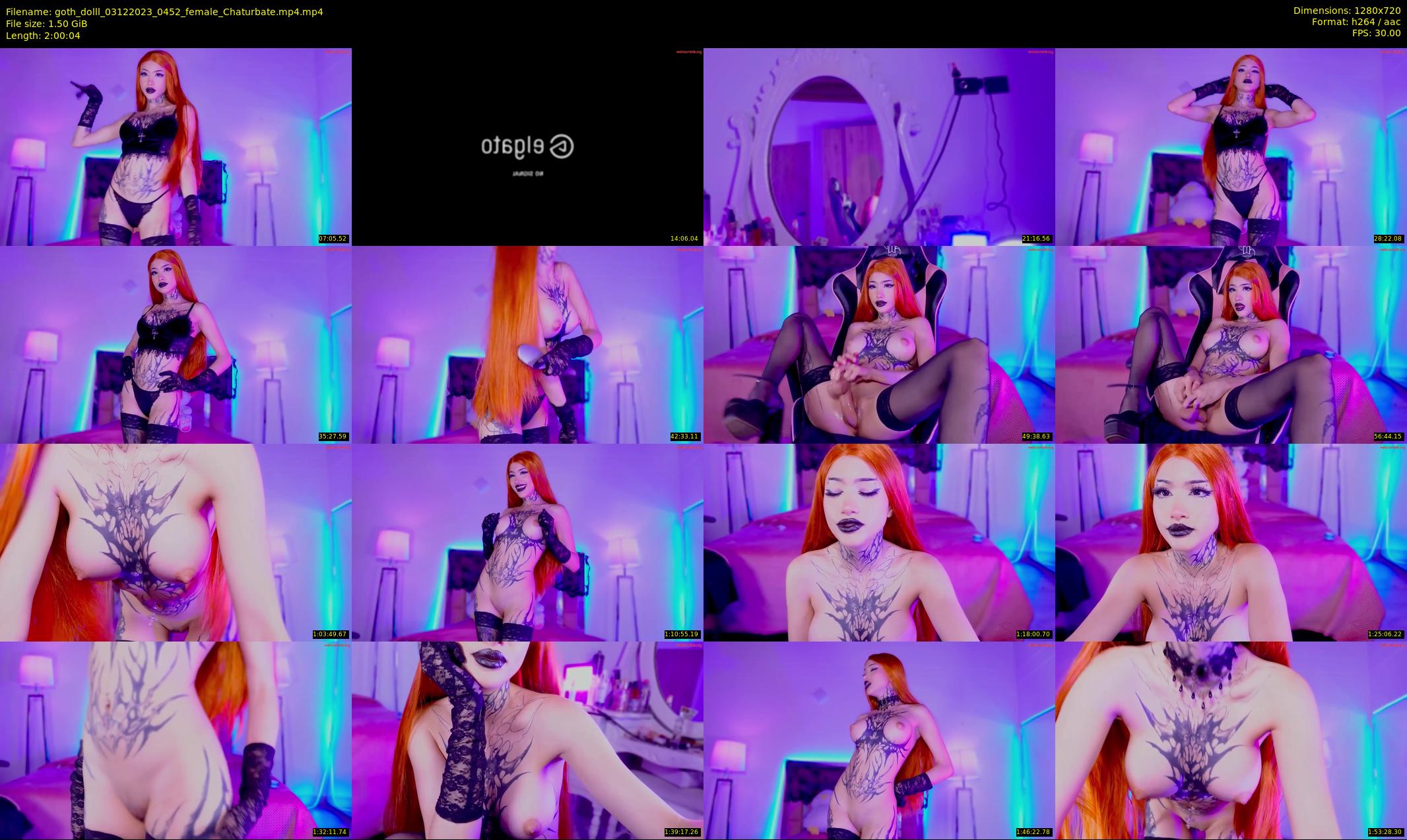 goth_dolll — 121 minute Chaturbate female cam show recording, 720p, Dec 3, 2023