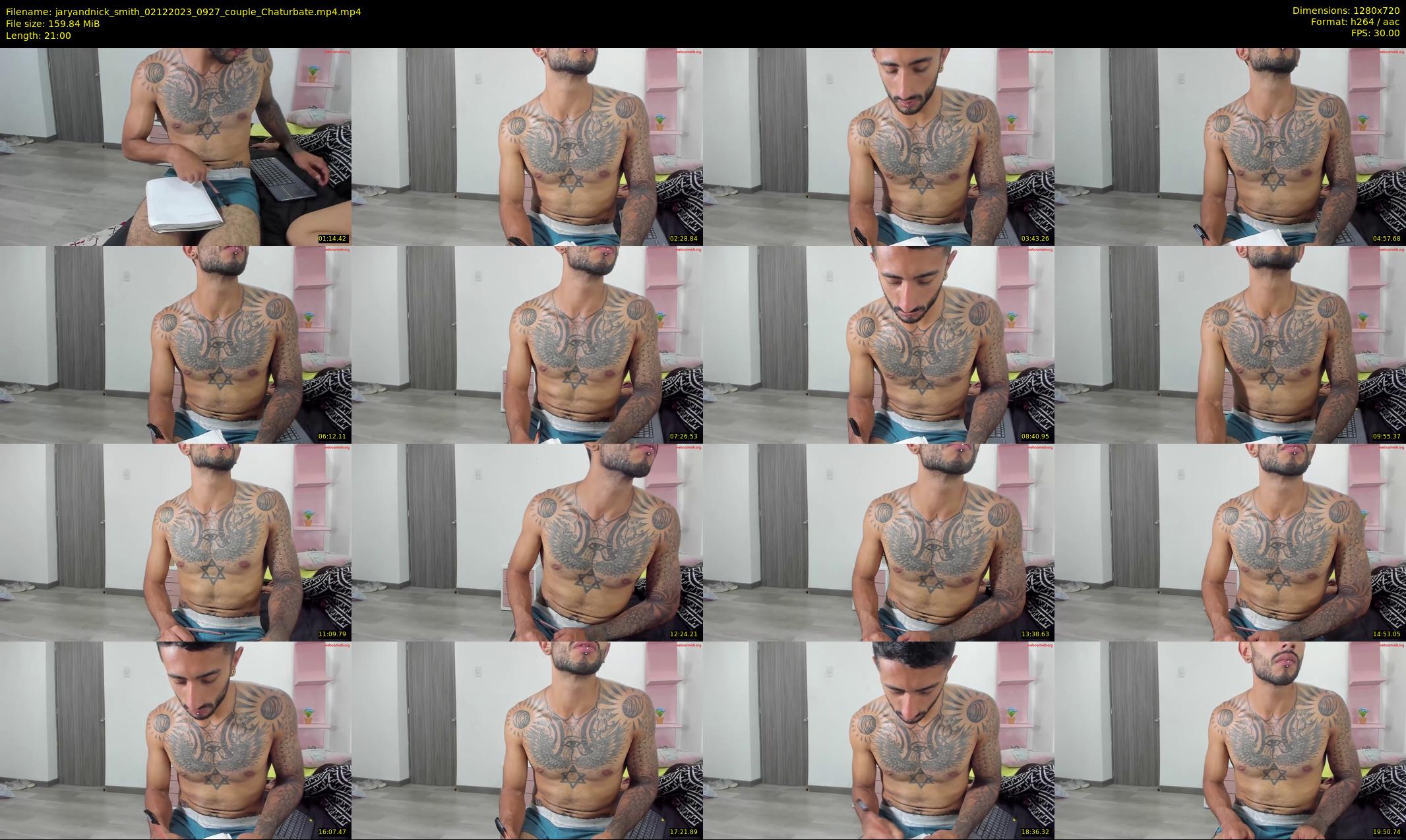 jaryandnick_smith — 21 minute Chaturbate couple cam show recording, 720p, Dec 2, 2023