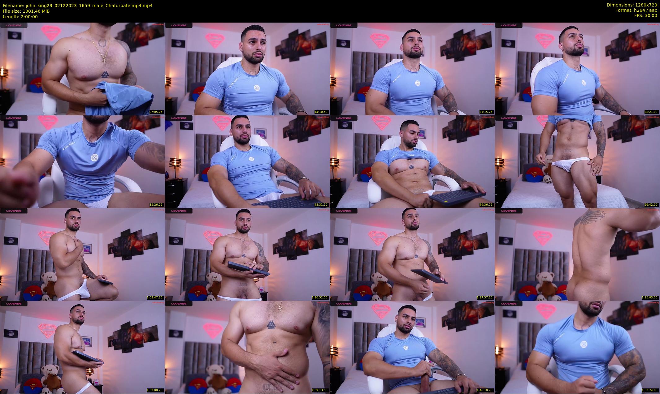 john_king29 — 120 minute Chaturbate male cam show recording, 720p, Dec 2, 2023