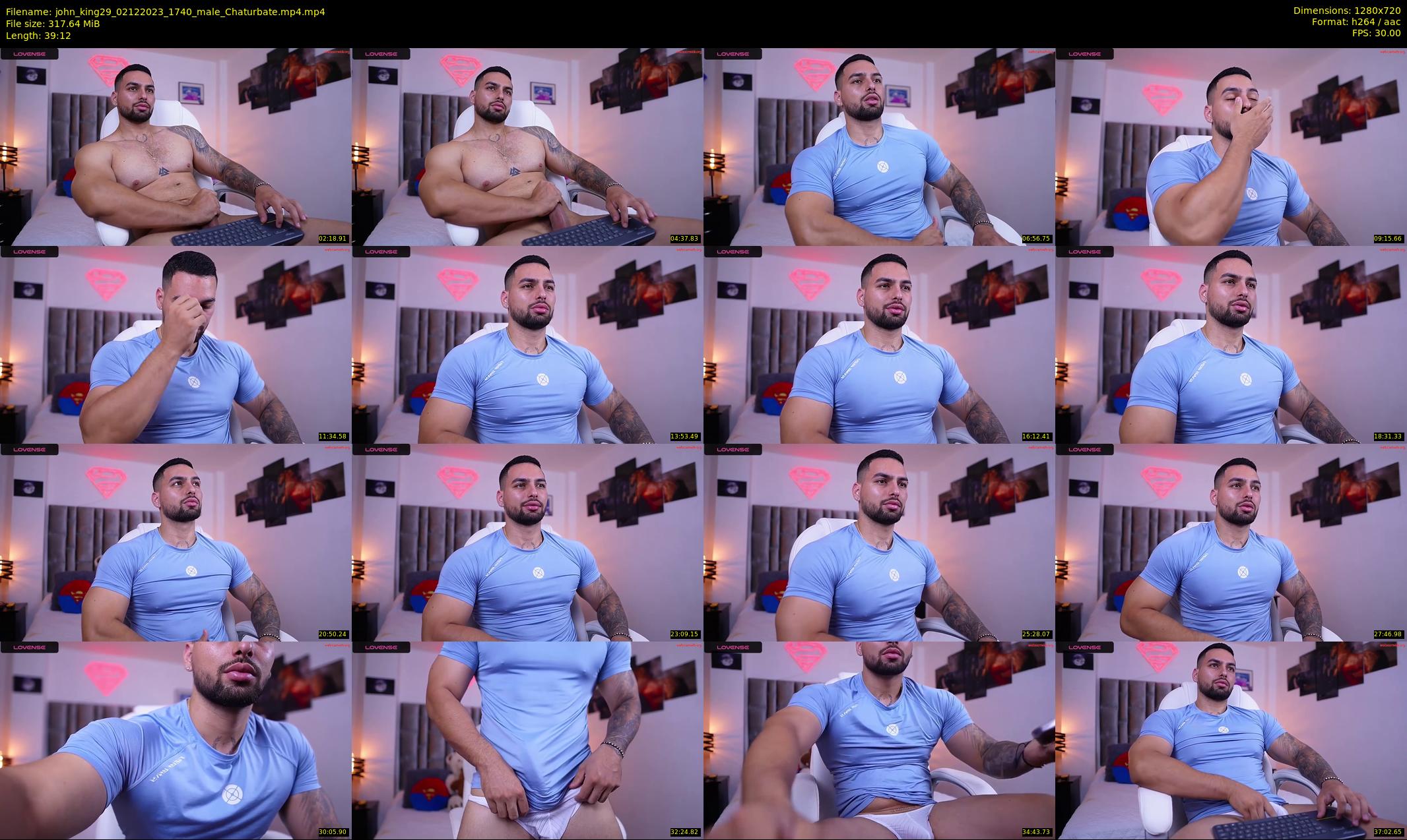 john_king29 — 40 minute Chaturbate male cam show recording, 720p, Dec 2, 2023