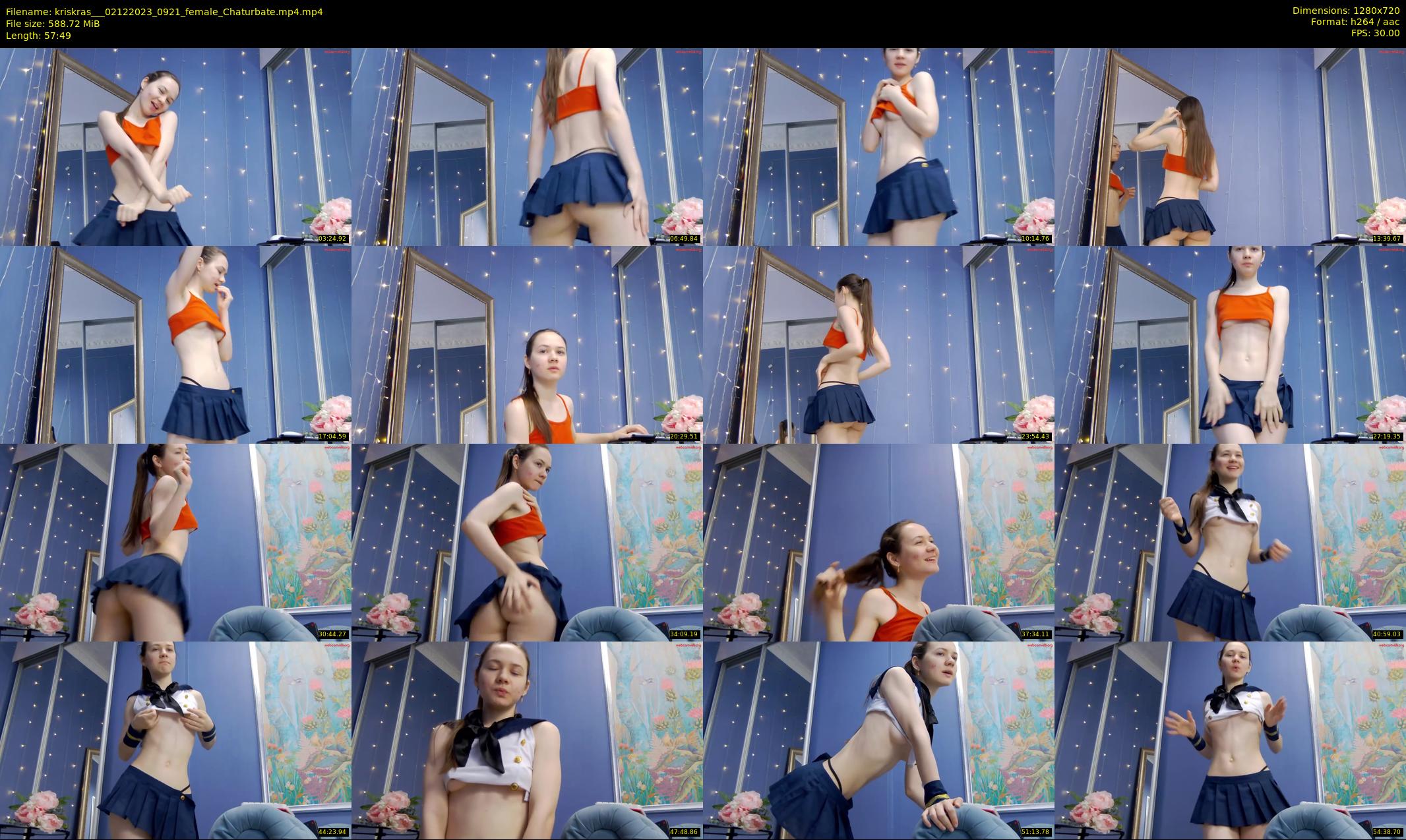 kriskras__ — 58 minute Chaturbate female cam show recording, 720p, Dec 2, 2023