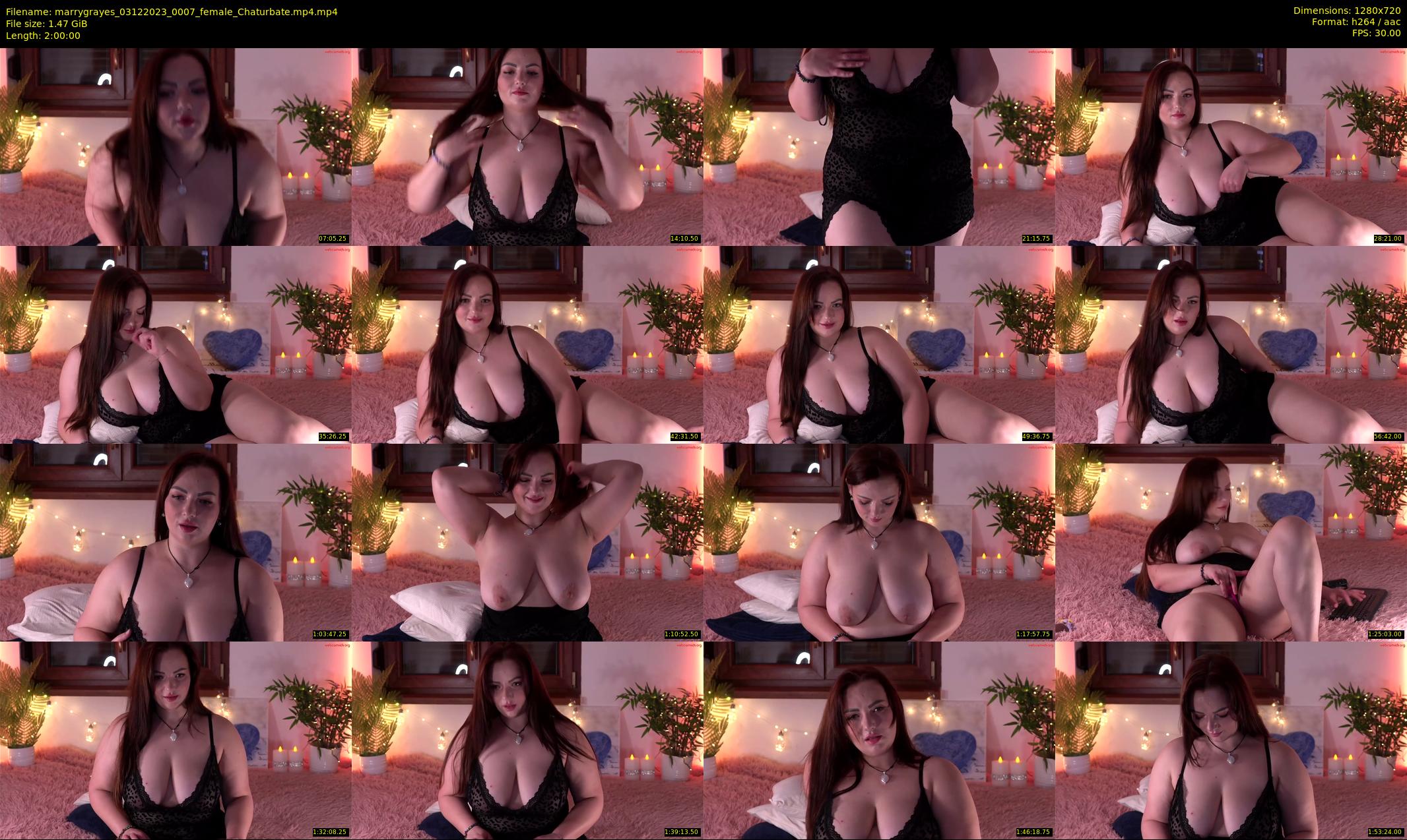 marrygrayes — 120 minute Chaturbate female cam show recording, 720p, Dec 3, 2023