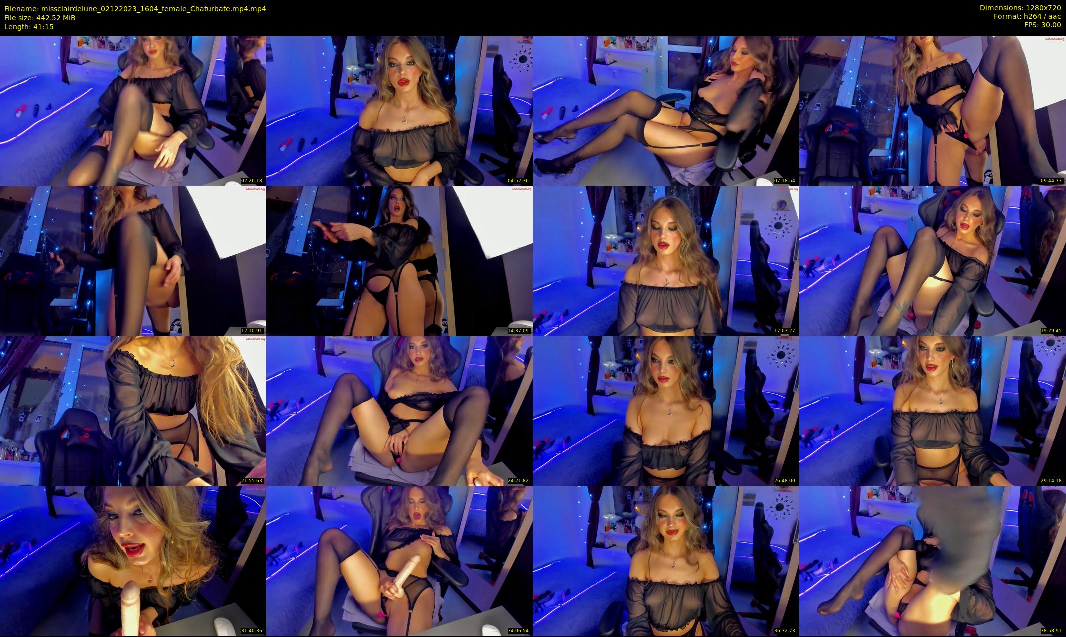 missclairdelune — 42 minute Chaturbate female cam show recording, 720p, Dec 2, 2023