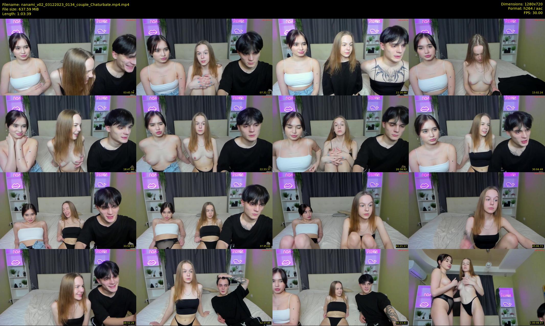 nanami_v02 — 64 minute Chaturbate couple cam show recording, 720p, Dec 3, 2023