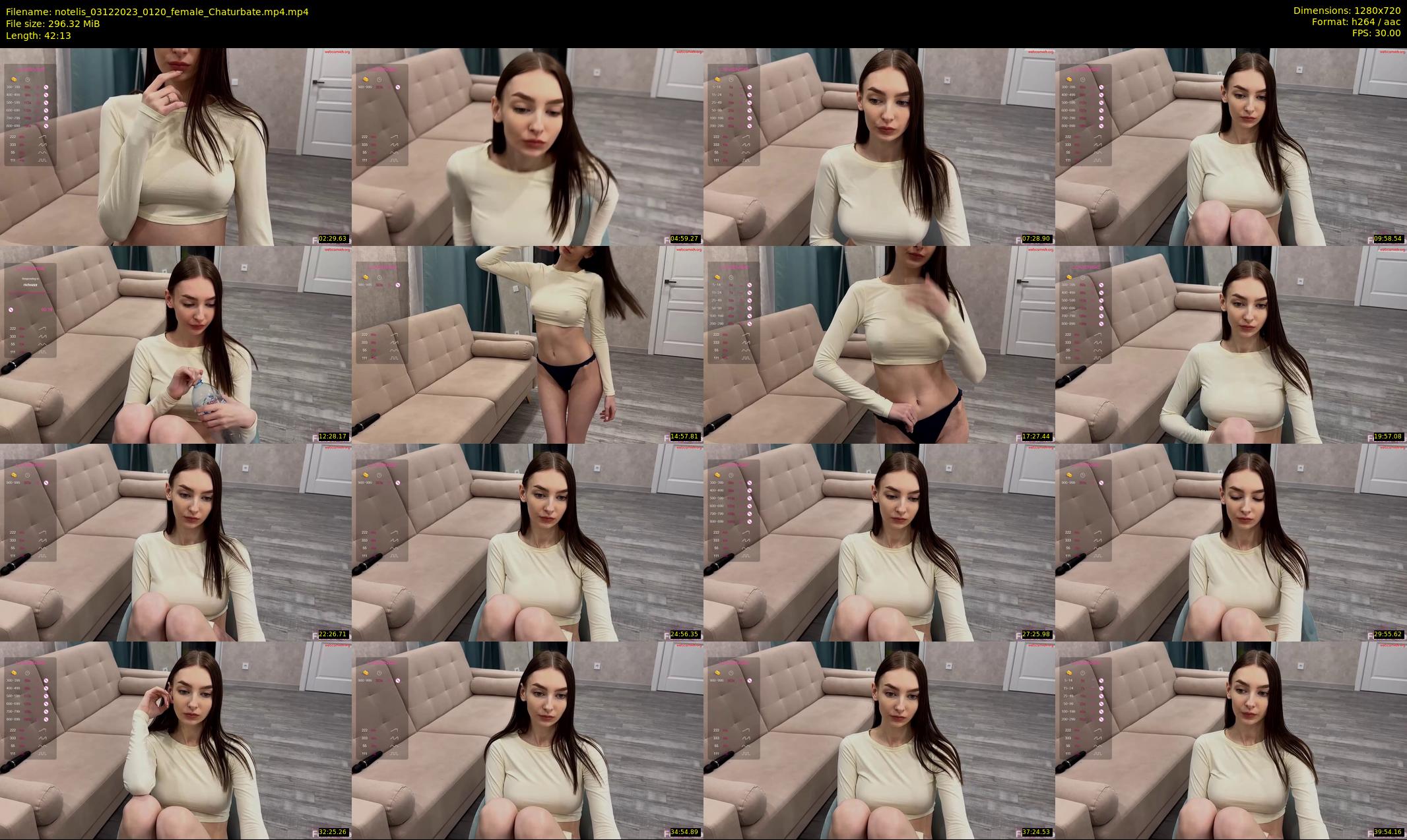 notelis — 43 minute Chaturbate female cam show recording, 720p, Dec 3, 2023
