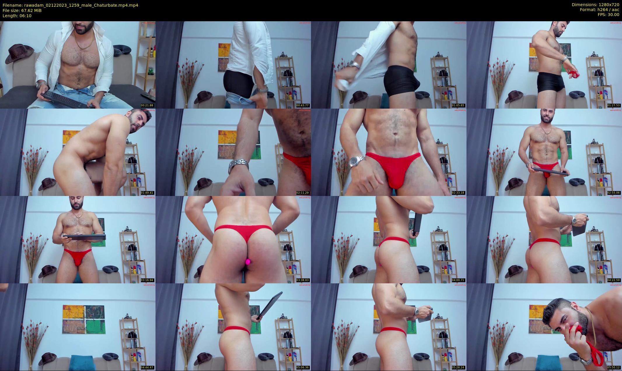 rawadam — 7 minute Chaturbate male cam show recording, 720p, Dec 2, 2023