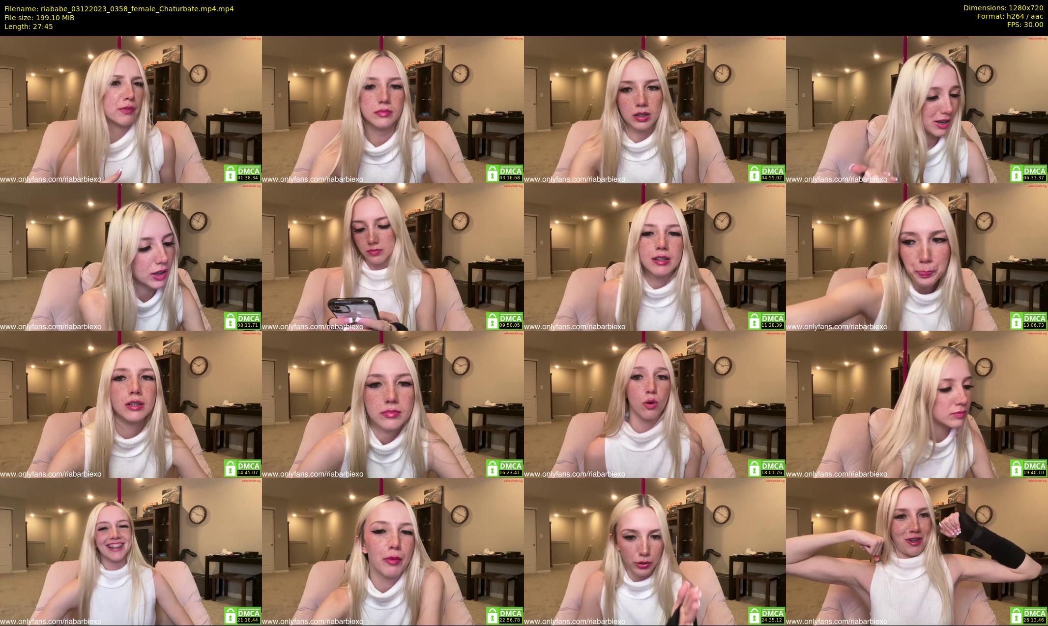 riababe — 28 minute Chaturbate female cam show recording, 720p, Dec 3, 2023