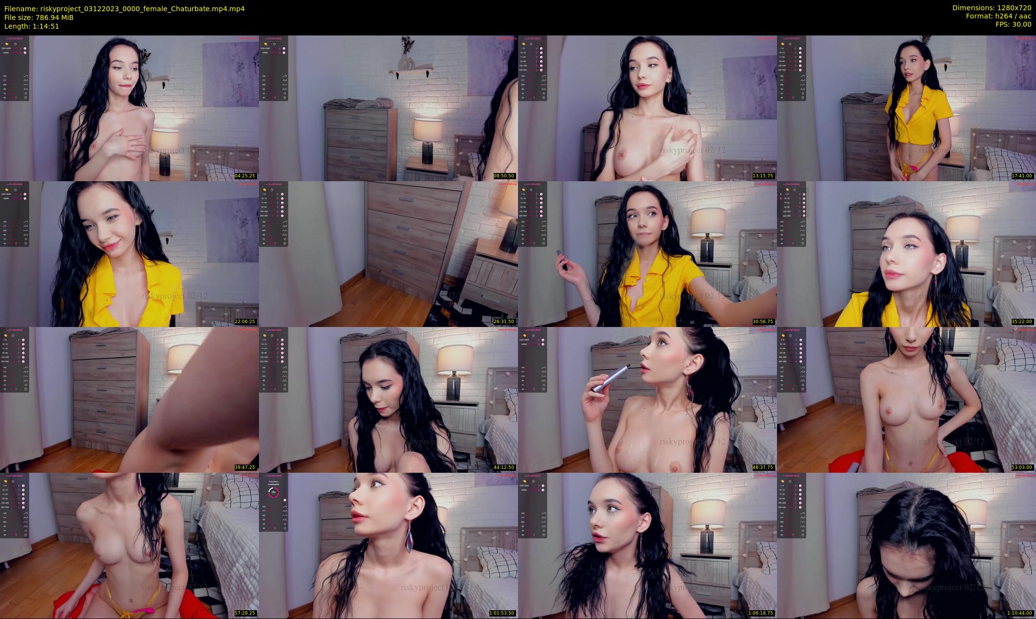 riskyproject — 75 minute Chaturbate couple cam show recording, 720p, Dec 3, 2023