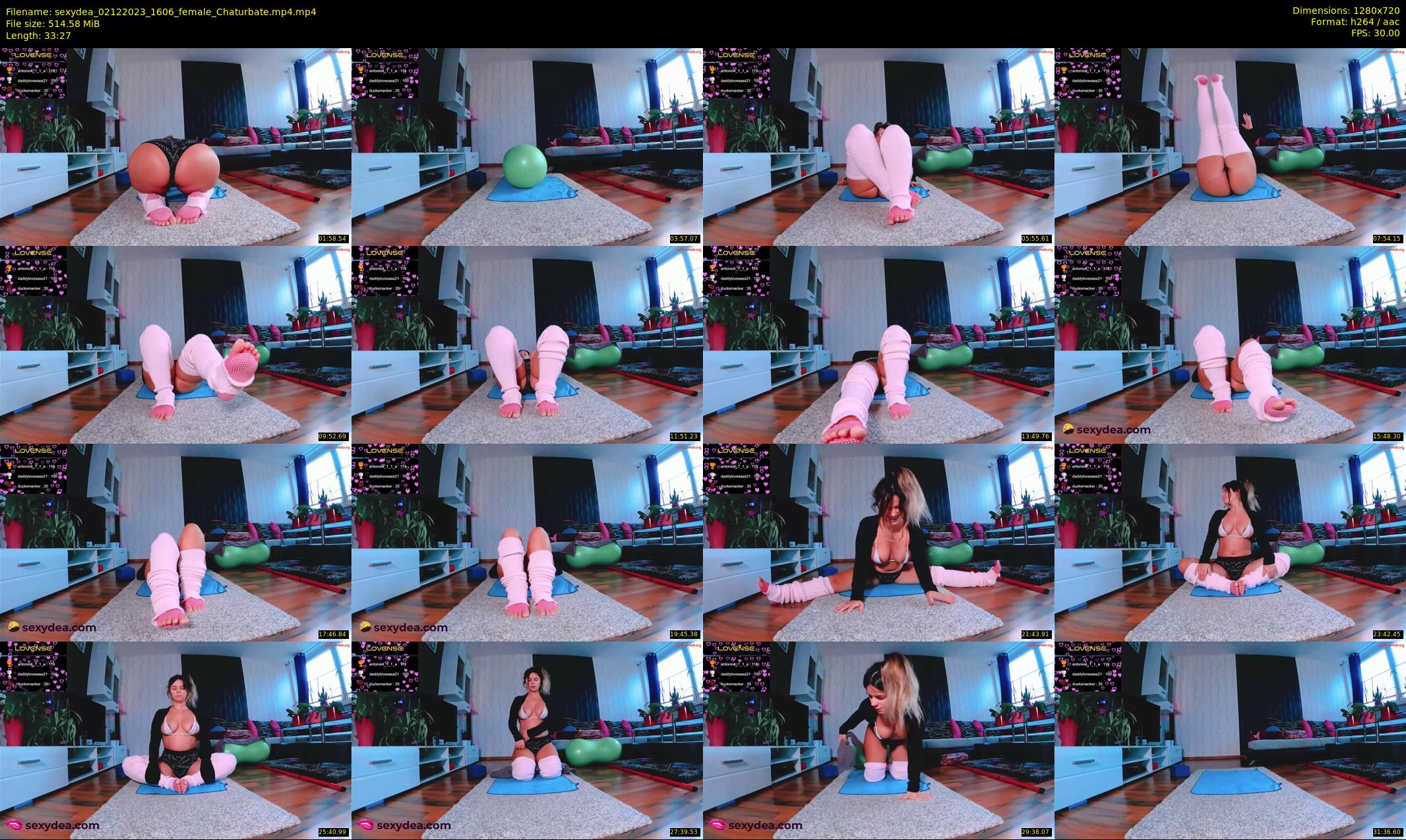 sexydea — 34 minute Chaturbate female cam show recording, 720p, Dec 2, 2023