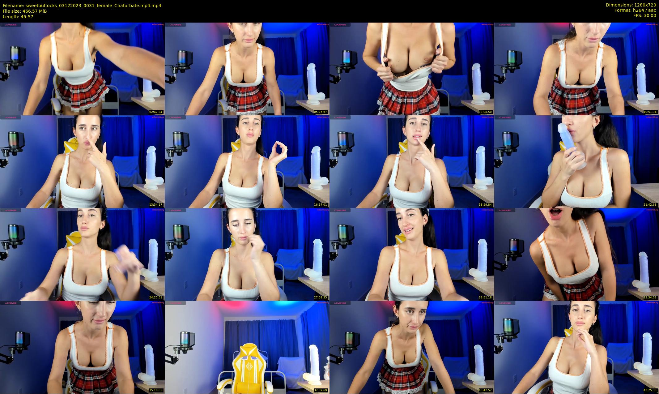 sweetbuttocks — 46 minute Chaturbate female cam show recording, 720p, Dec 3, 2023
