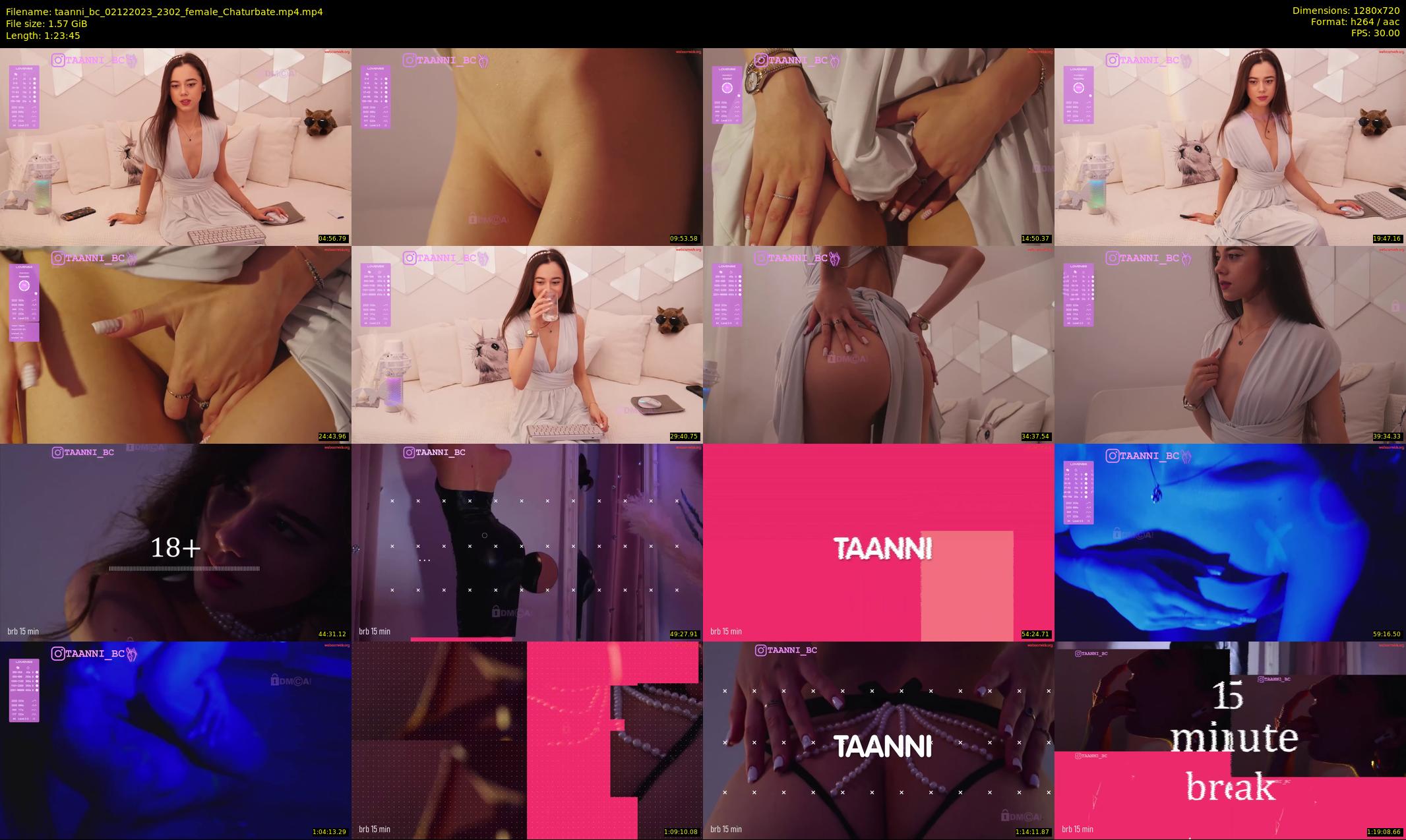 taanni_bc — 84 minute Chaturbate female cam show recording, 720p, Dec 2, 2023