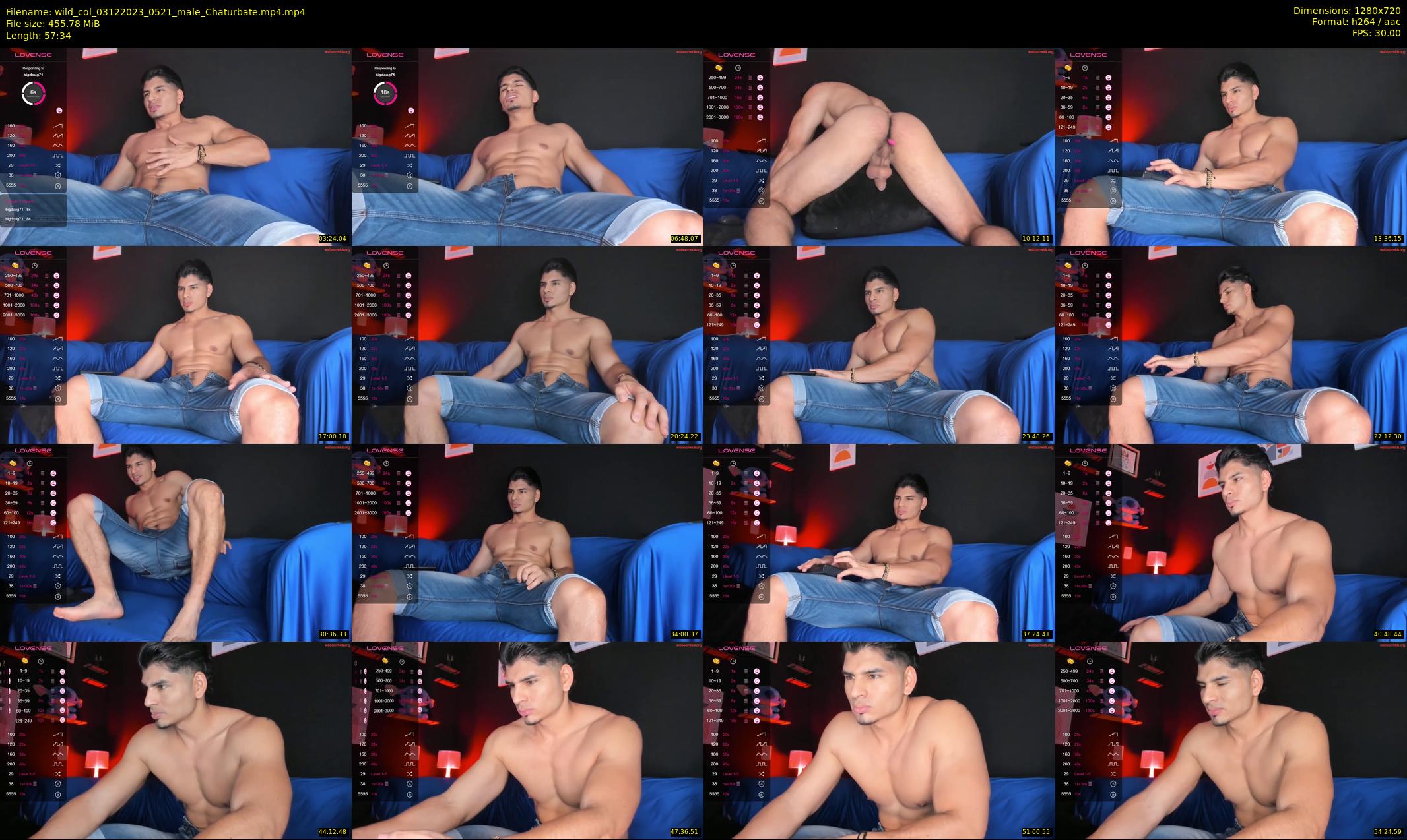 wild_col — 58 minute Chaturbate male cam show recording, 720p, Dec 3, 2023