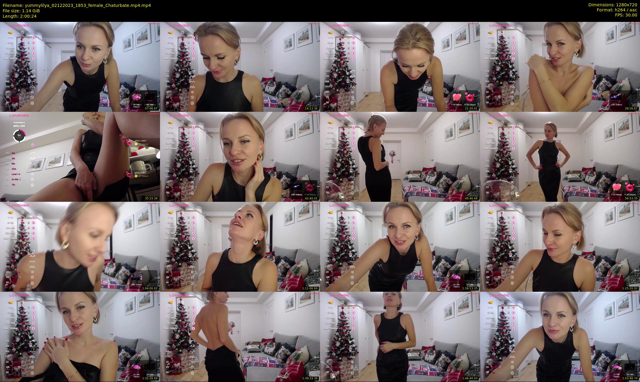yummylilya — 121 minute Chaturbate female cam show recording, 720p, Dec 2, 2023
