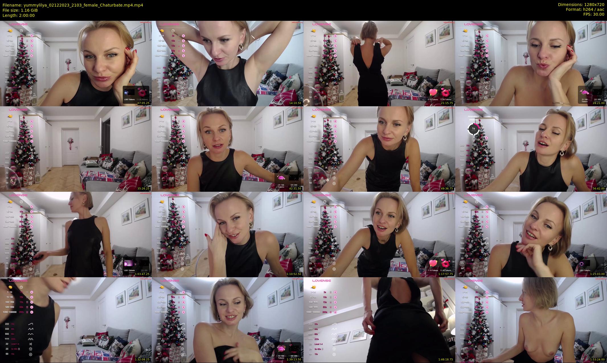 yummylilya — 120 minute Chaturbate female cam show recording, 720p, Dec 2, 2023