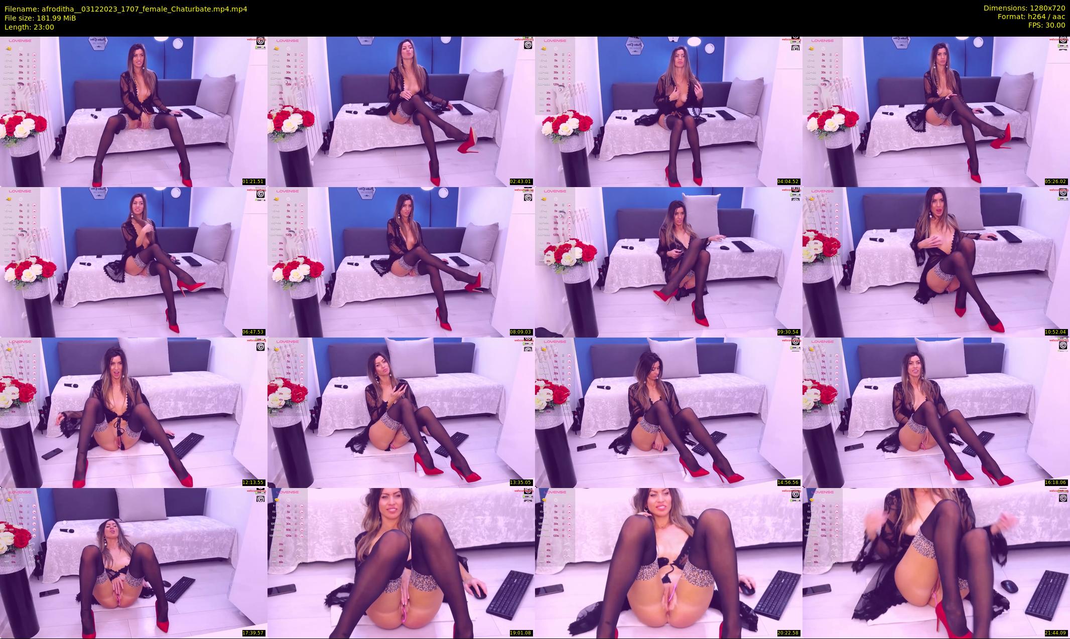 afroditha_ — 23 minute Chaturbate female cam show recording, 720p, Dec 3, 2023
