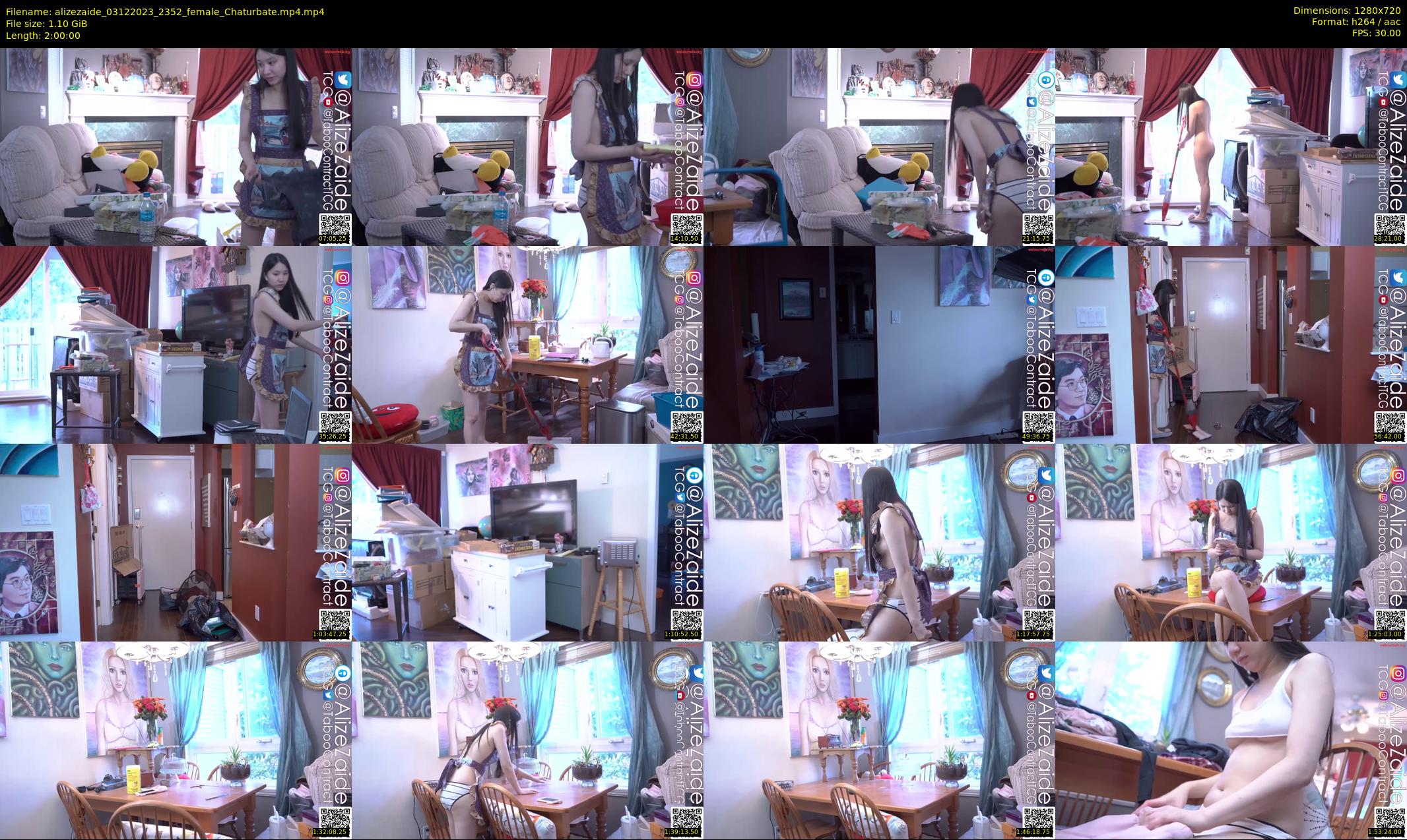 alizezaide — 120 minute Chaturbate female cam show recording, 720p, Dec 3, 2023