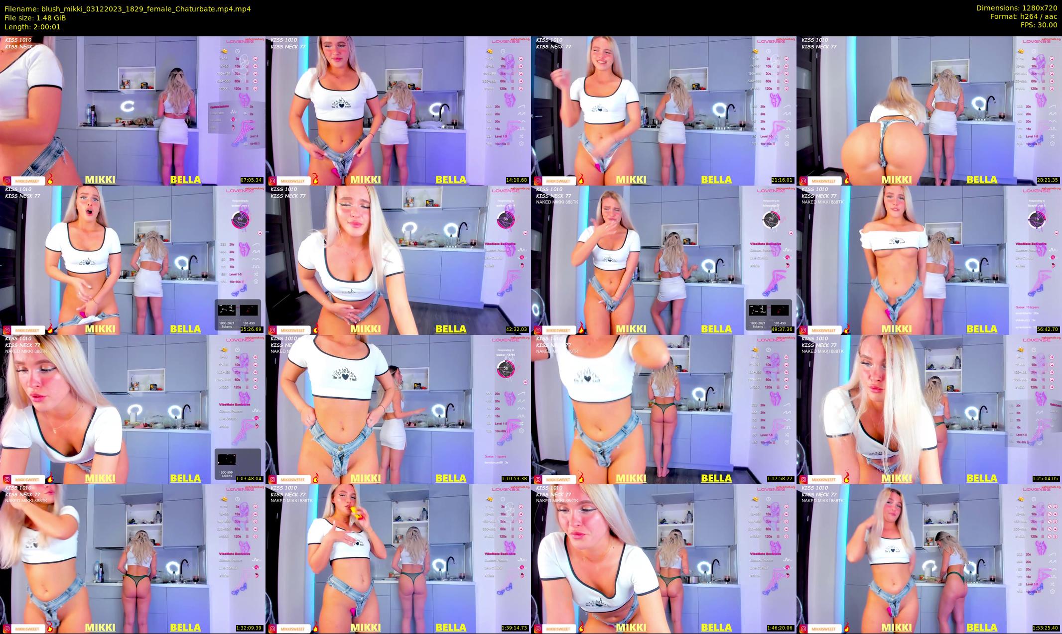 blush_mikki — 121 minute Chaturbate female cam show recording, 720p, Dec 3, 2023