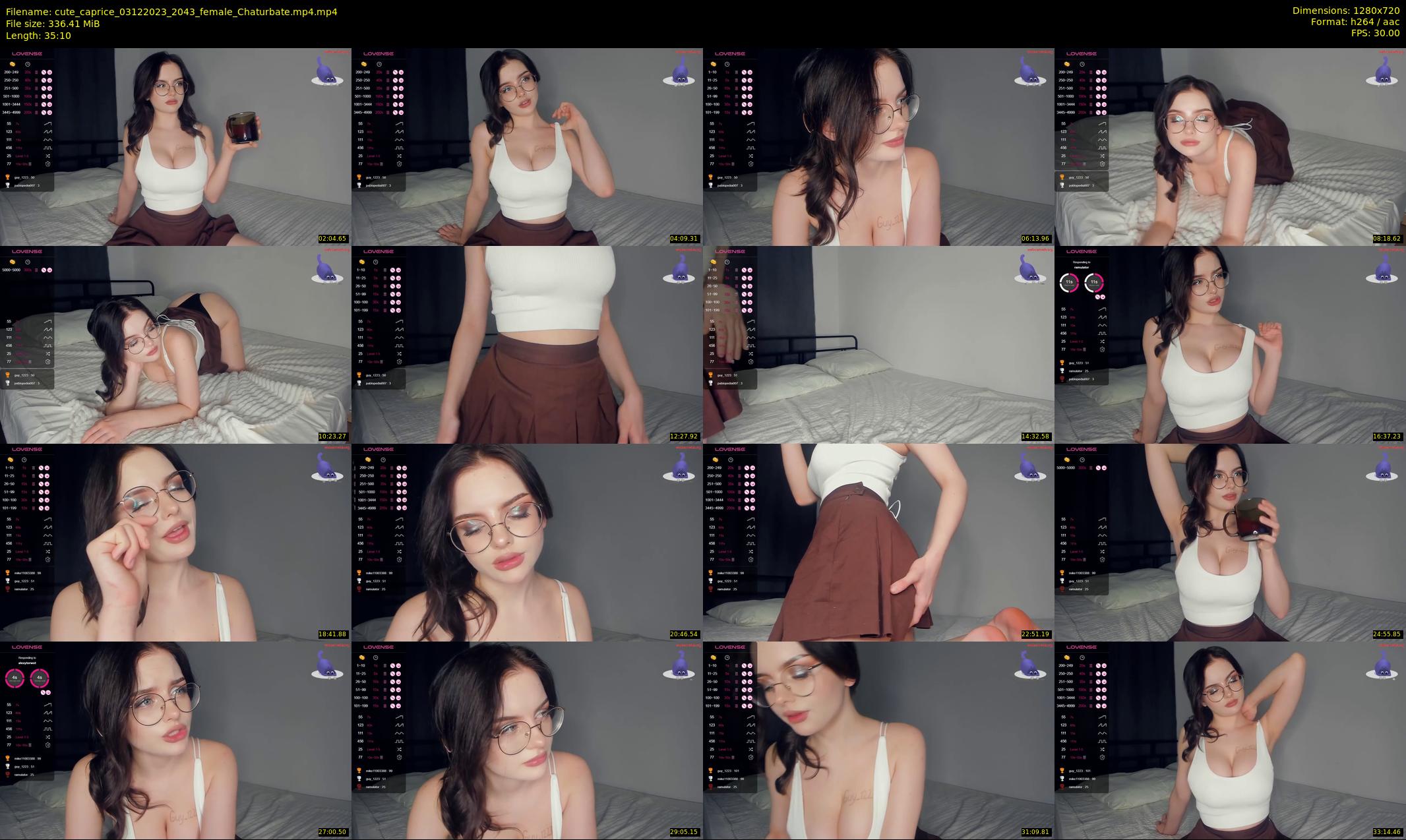 cute_caprice — 36 minute Chaturbate female cam show recording, 720p, Dec 3, 2023