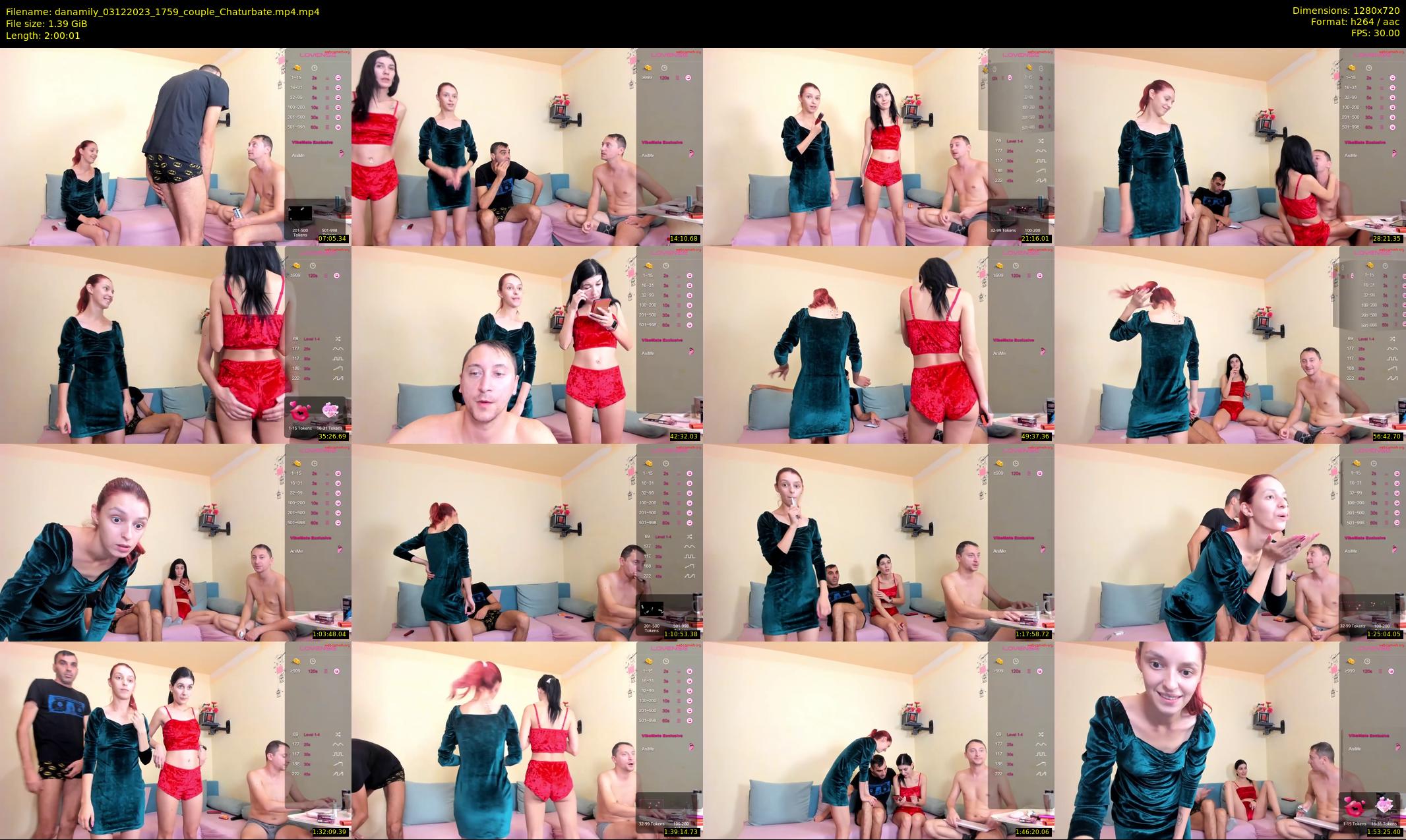 danamily — 121 minute Chaturbate female cam show recording, 720p, Dec 3, 2023