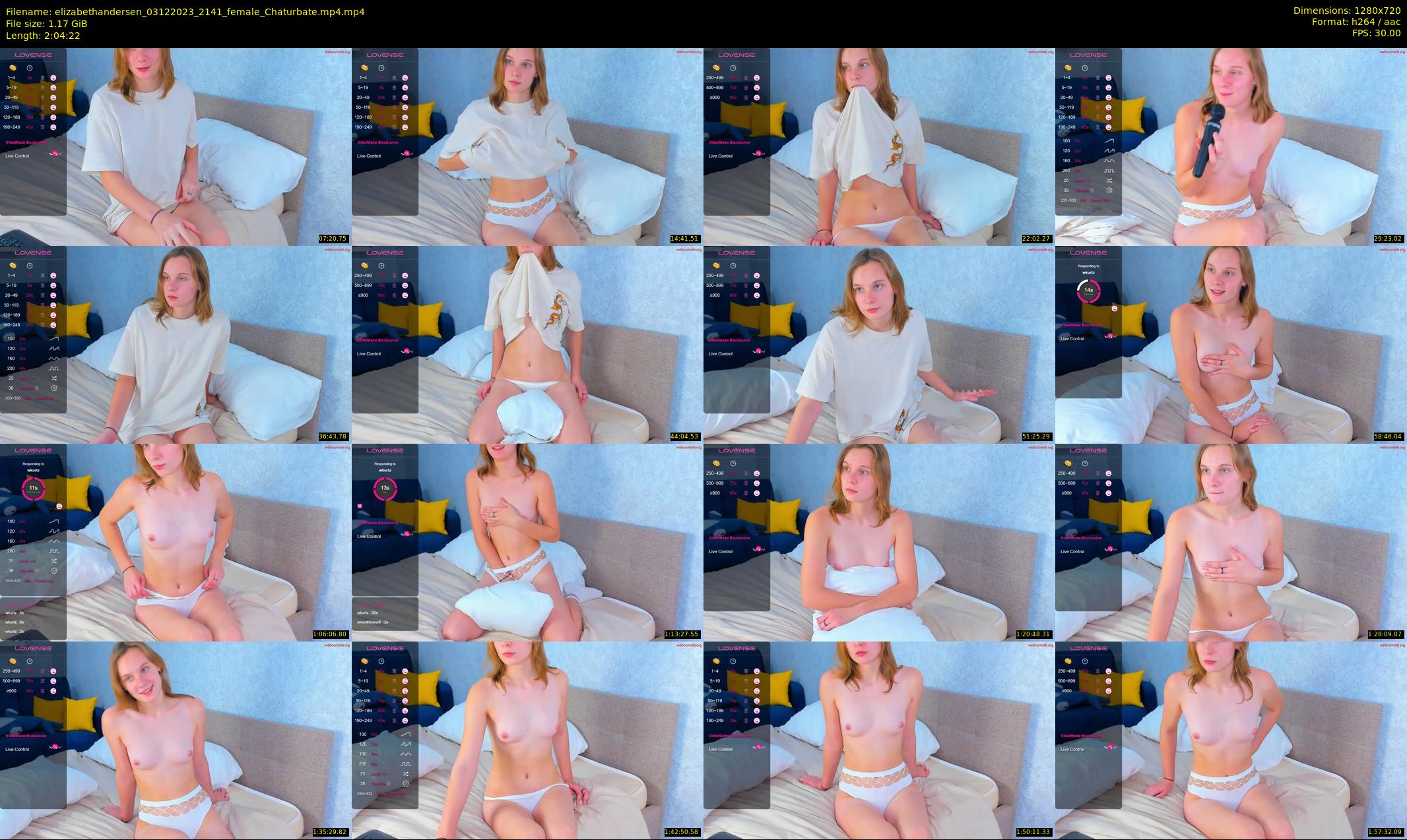 elizabethandersen — 125 minute Chaturbate female cam show recording, 720p, Dec 3, 2023
