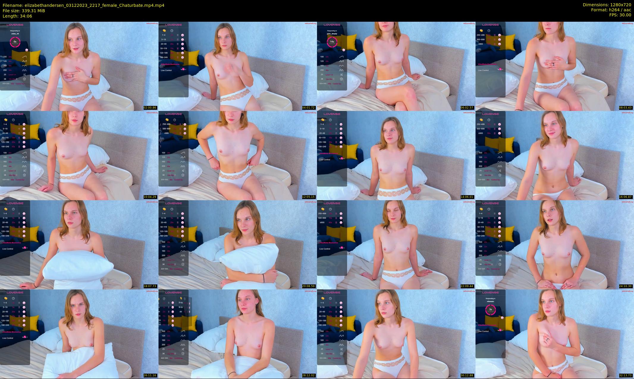 elizabethandersen — 35 minute Chaturbate female cam show recording, 720p, Dec 3, 2023