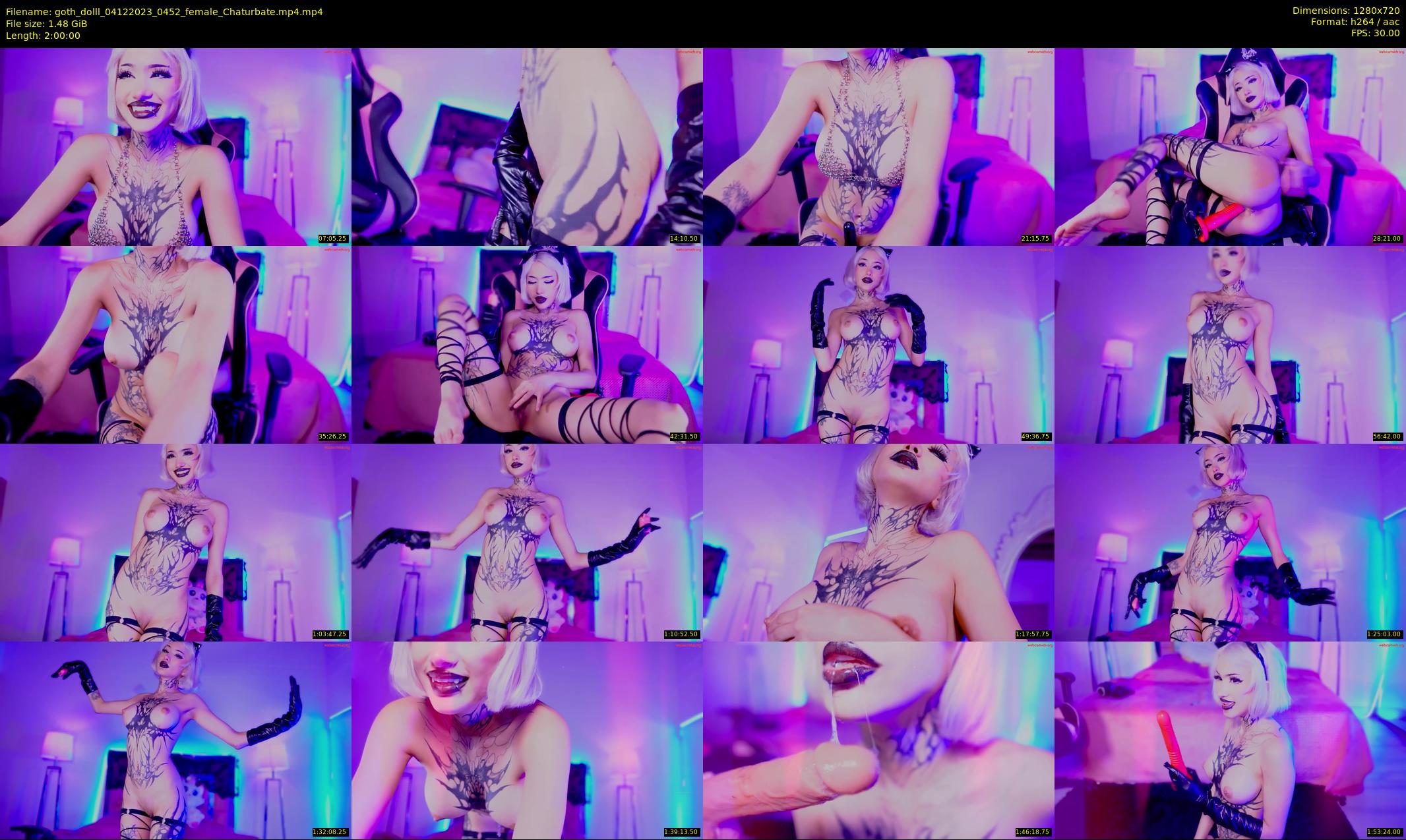 goth_dolll — 120 minute Chaturbate female cam show recording, 720p, Dec 4, 2023