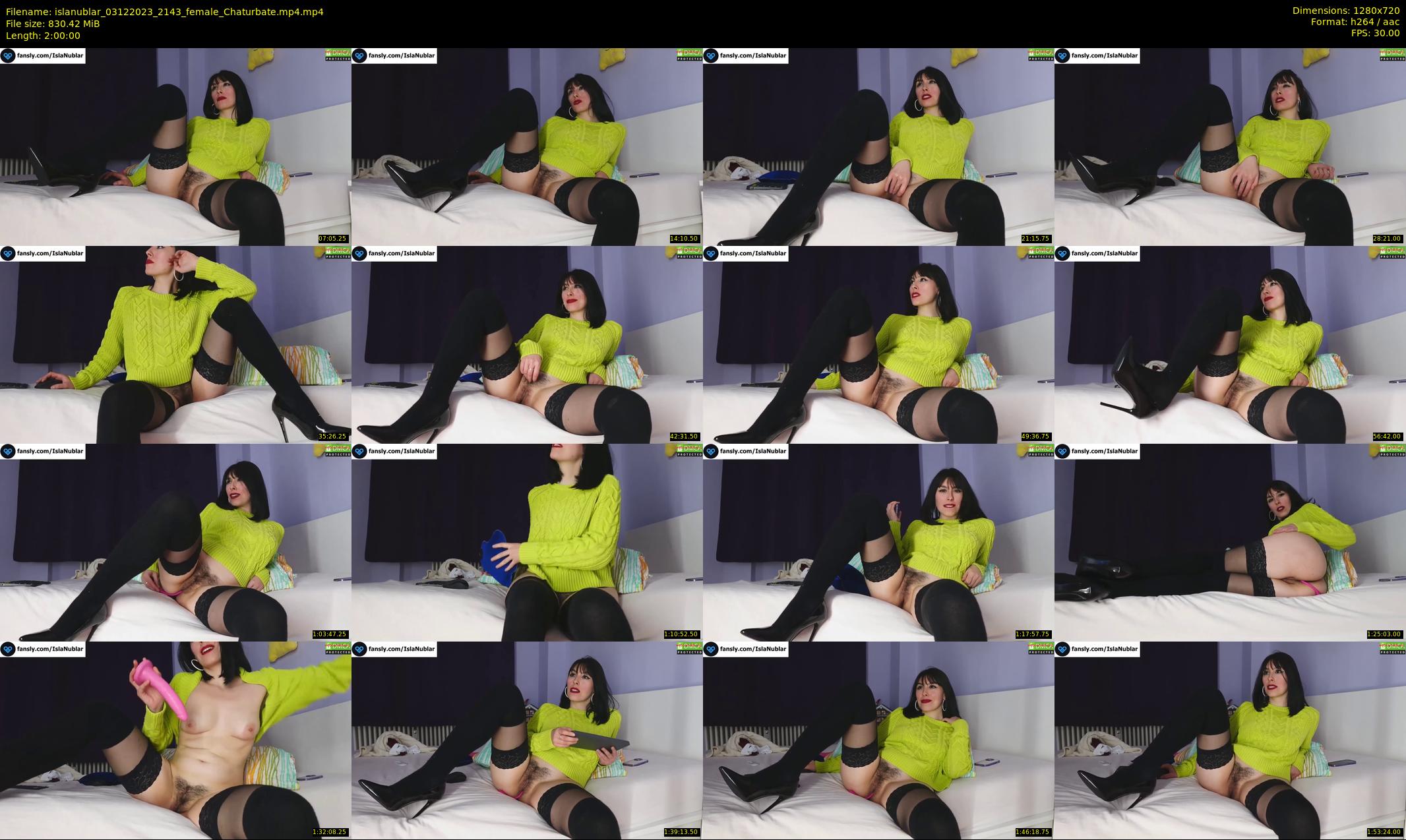 islanublar — 120 minute Chaturbate female cam show recording, 720p, Dec 3, 2023