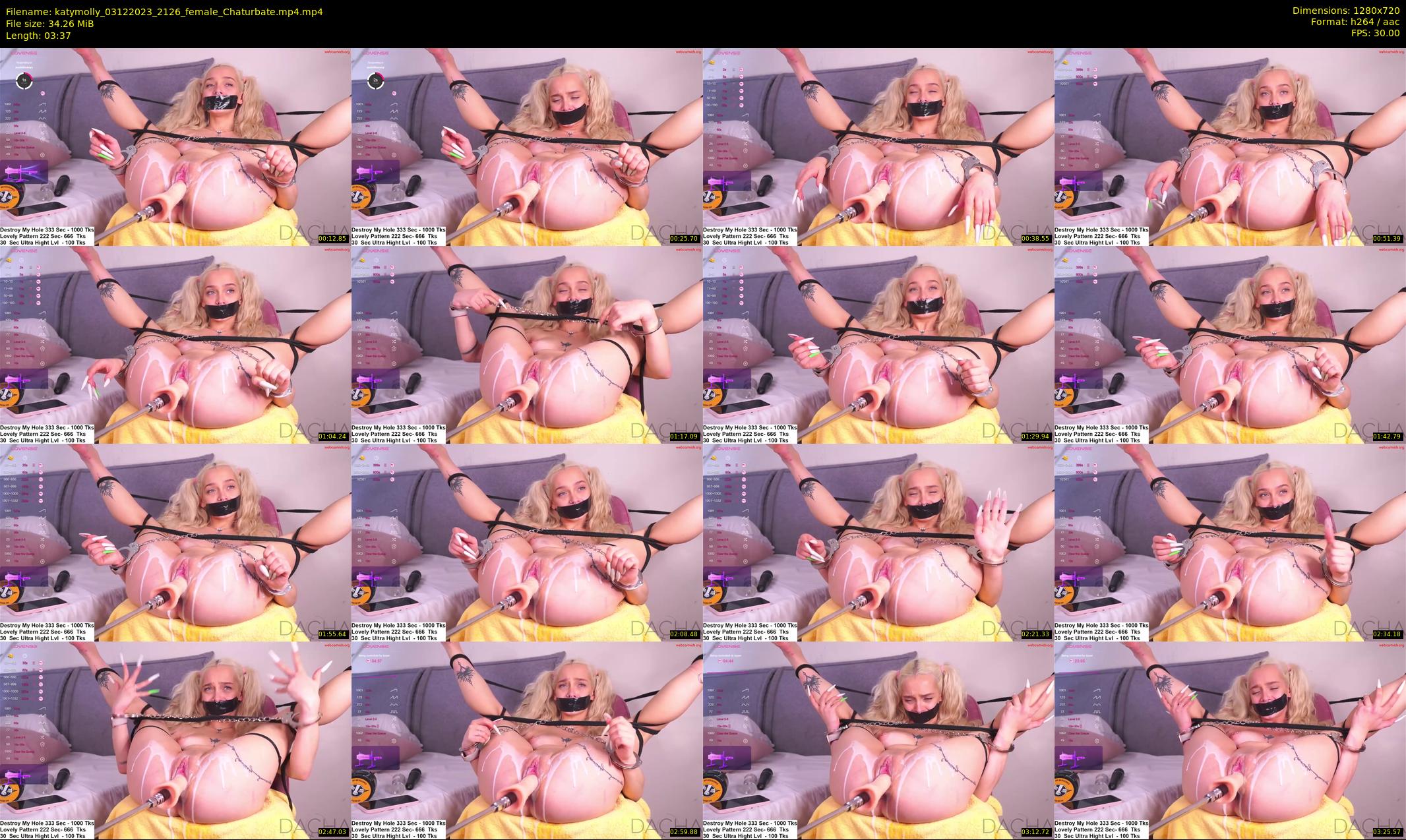 katymolly — 4 minute Chaturbate female cam show recording, 720p, Dec 3, 2023