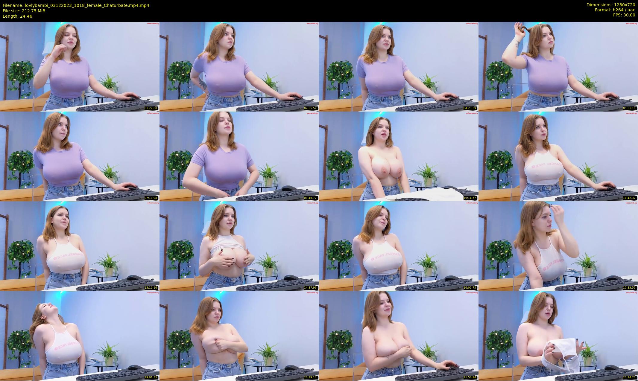 lovlybambi — 25 minute Chaturbate female cam show recording, 720p, Dec 3, 2023