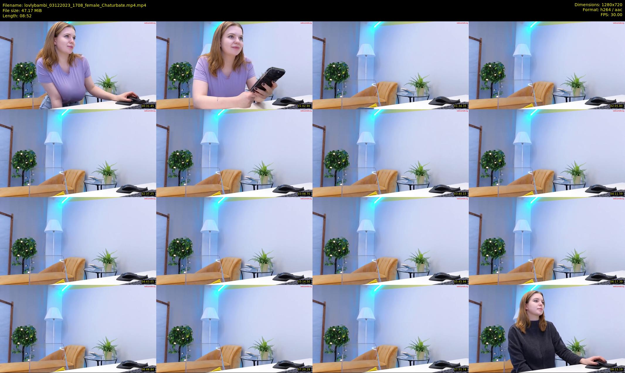 lovlybambi — 9 minute Chaturbate female cam show recording, 720p, Dec 3, 2023