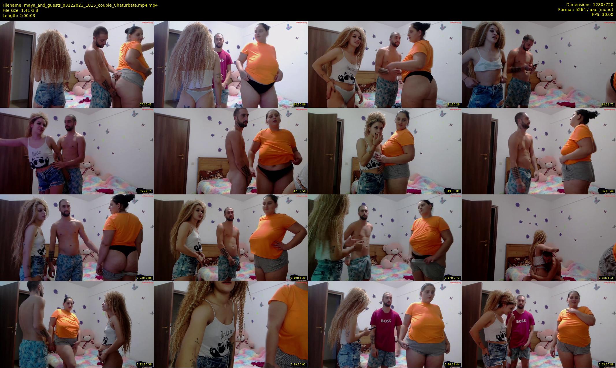 maya_and_guests — 121 minute Chaturbate couple cam show recording, 720p, Dec 3, 2023