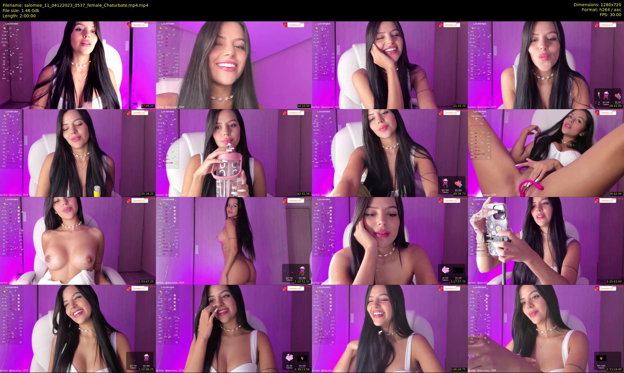 salomee_11 — 120 minute Chaturbate female cam show recording, 720p, Dec 4, 2023