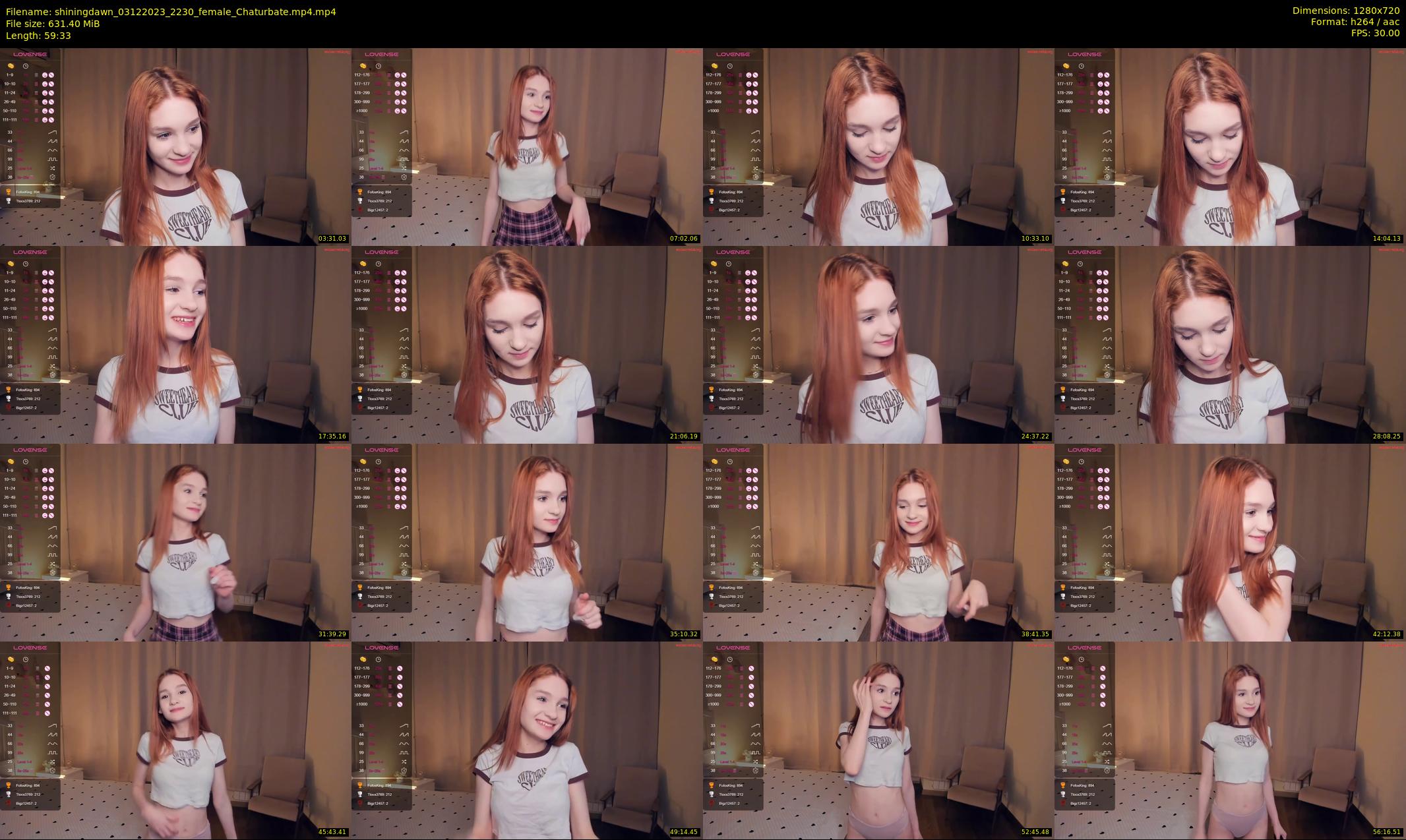 shiningdawn — 60 minute Chaturbate female cam show recording, 720p, Dec 3, 2023
