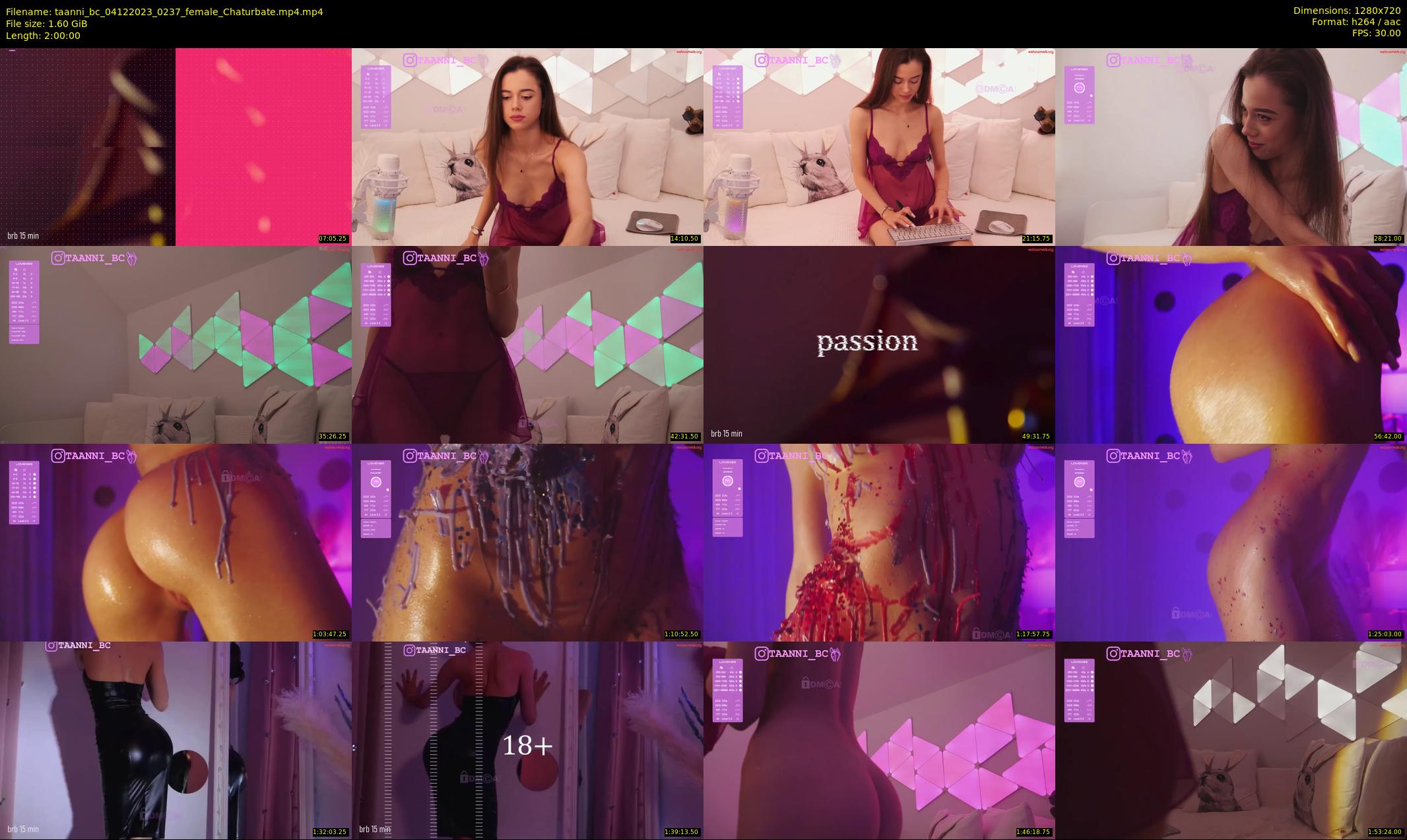 taanni_bc — 120 minute Chaturbate female cam show recording, 720p, Dec 4, 2023