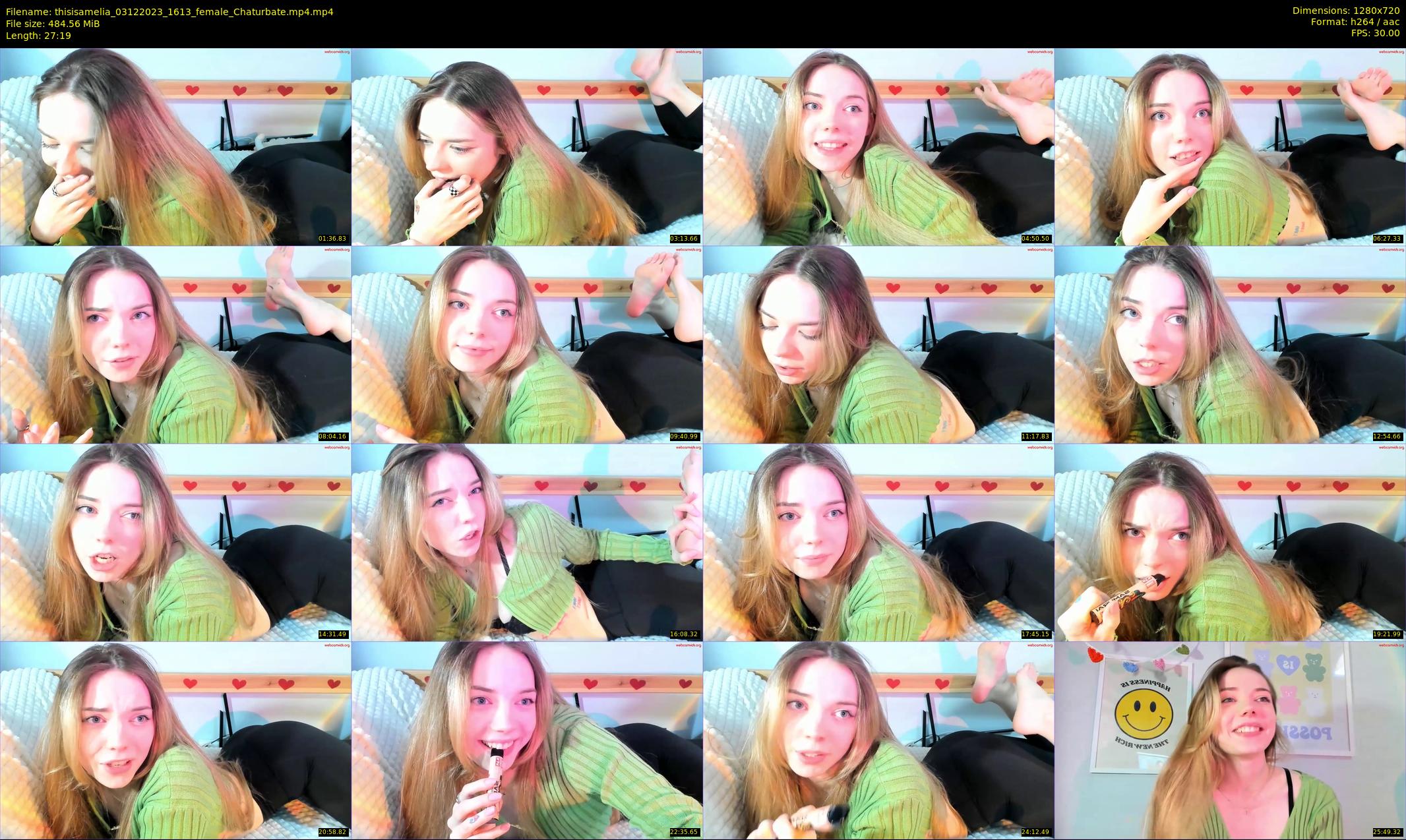thisisamelia — 28 minute Chaturbate female cam show recording, 720p, Dec 3, 2023