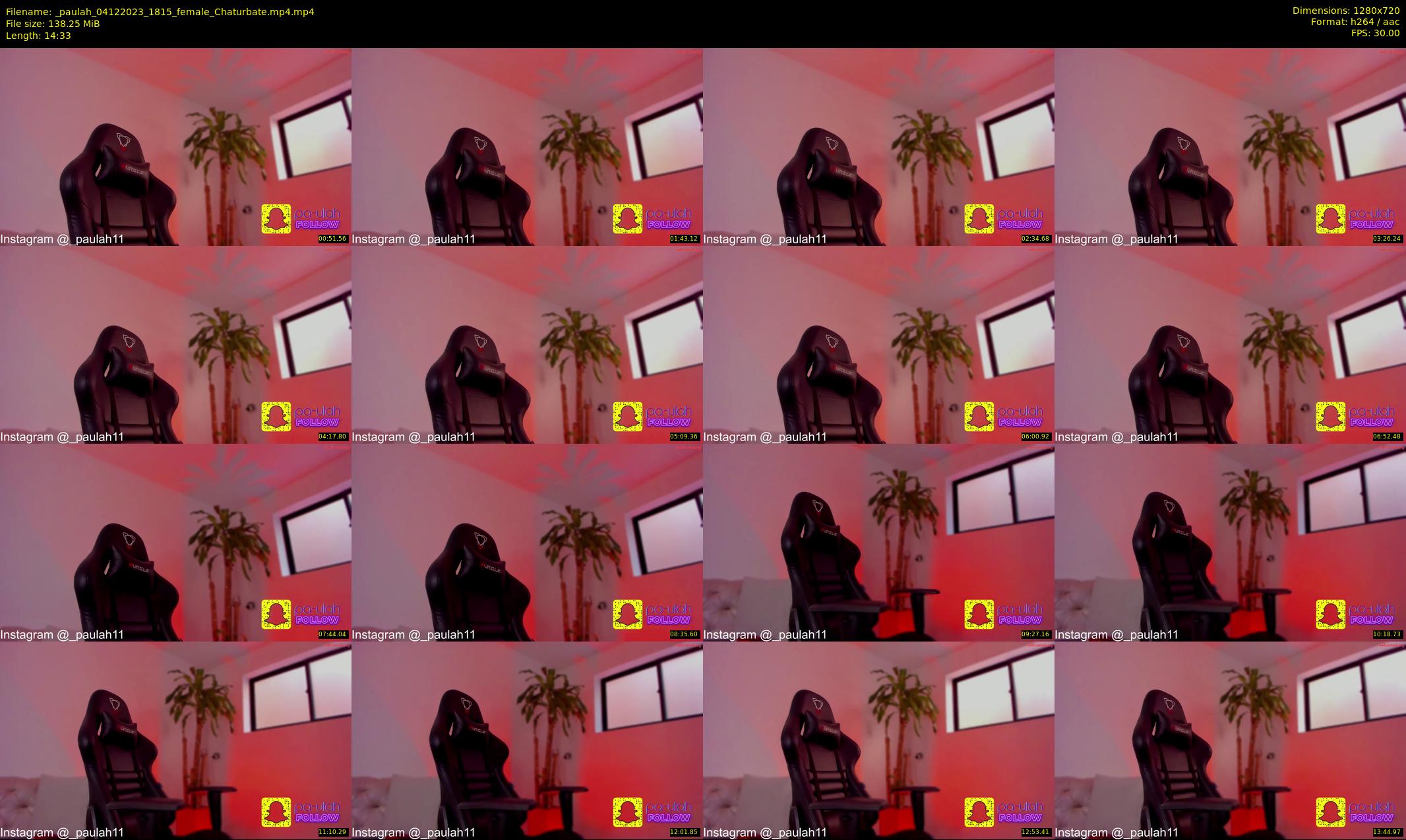 _paulah — 15 minute Chaturbate female cam show recording, 720p, Dec 4, 2023
