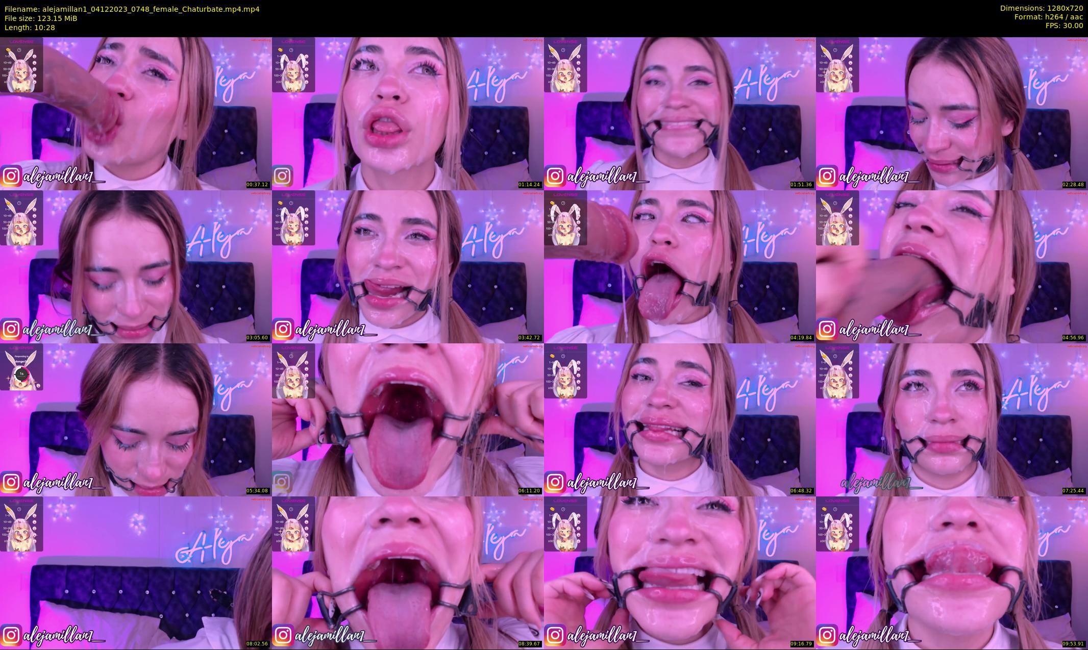 alejamillan1 — 11 minute Chaturbate female cam show recording, 720p, Dec 4, 2023