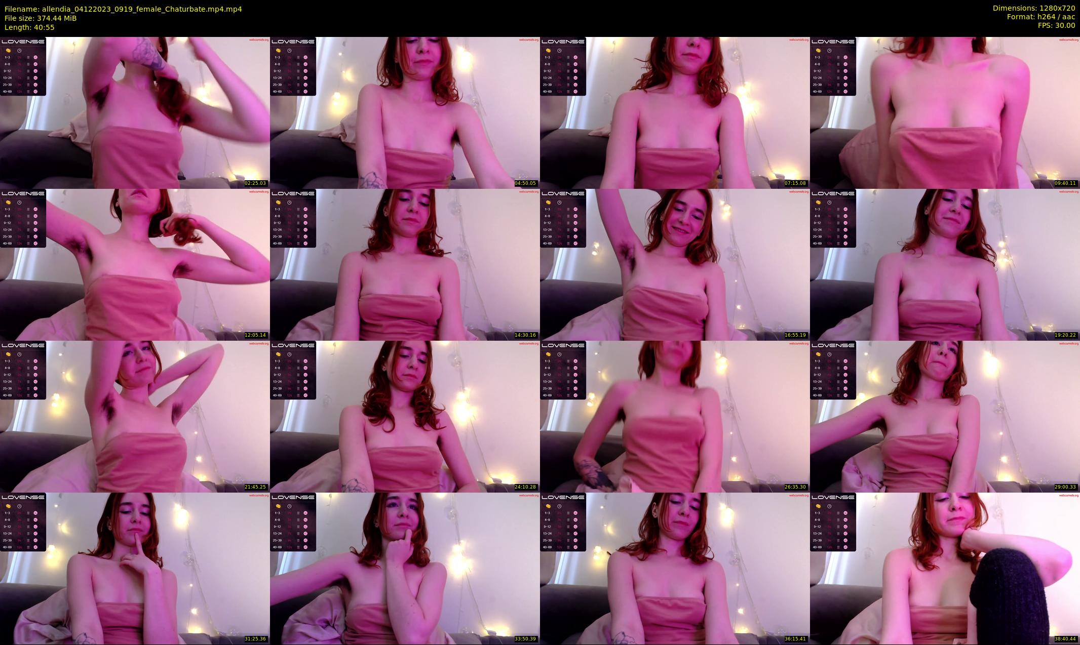 allendia — 41 minute Chaturbate female cam show recording, 720p, Dec 4, 2023