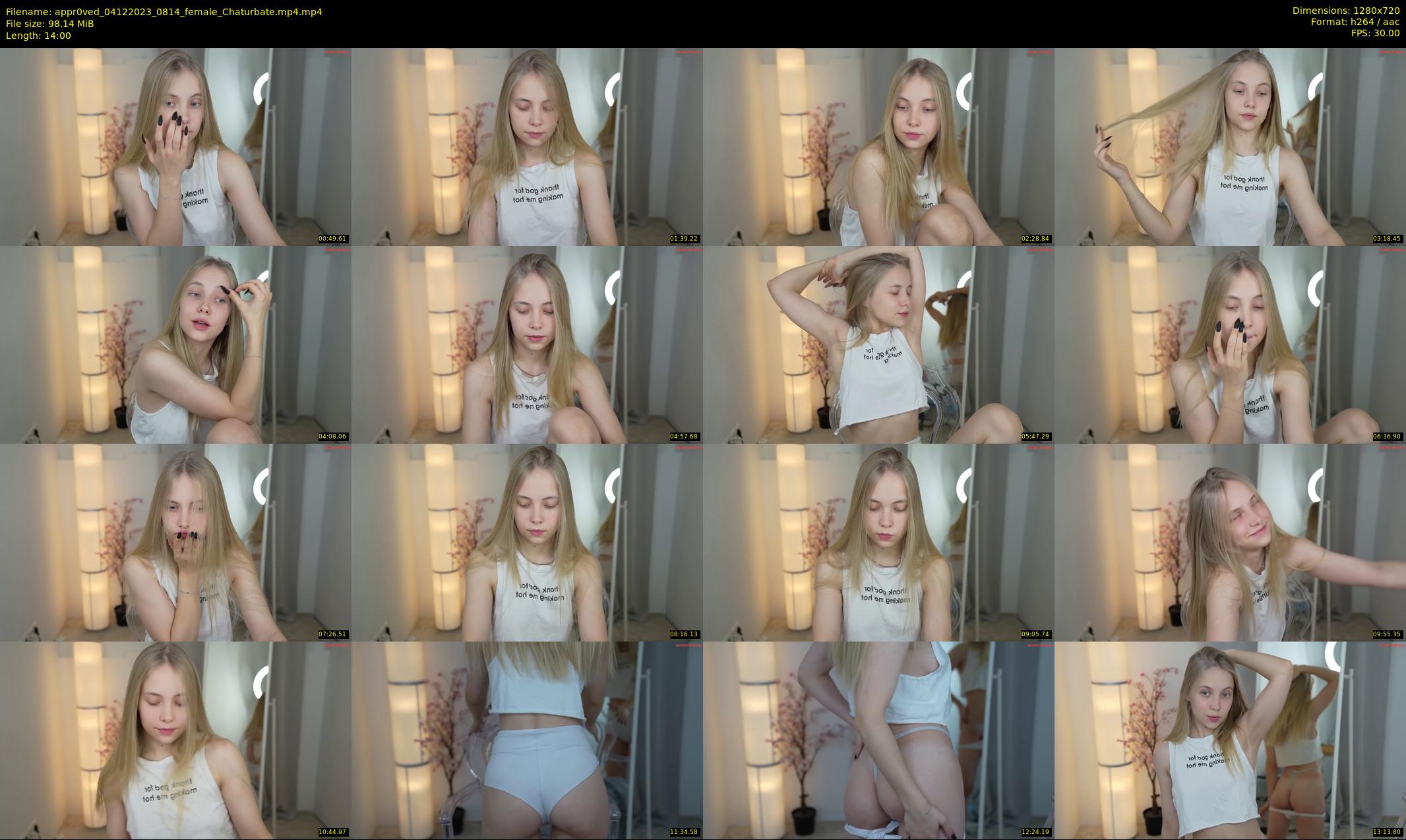 appr0ved — 14 minute Chaturbate female cam show recording, 720p, Dec 4, 2023