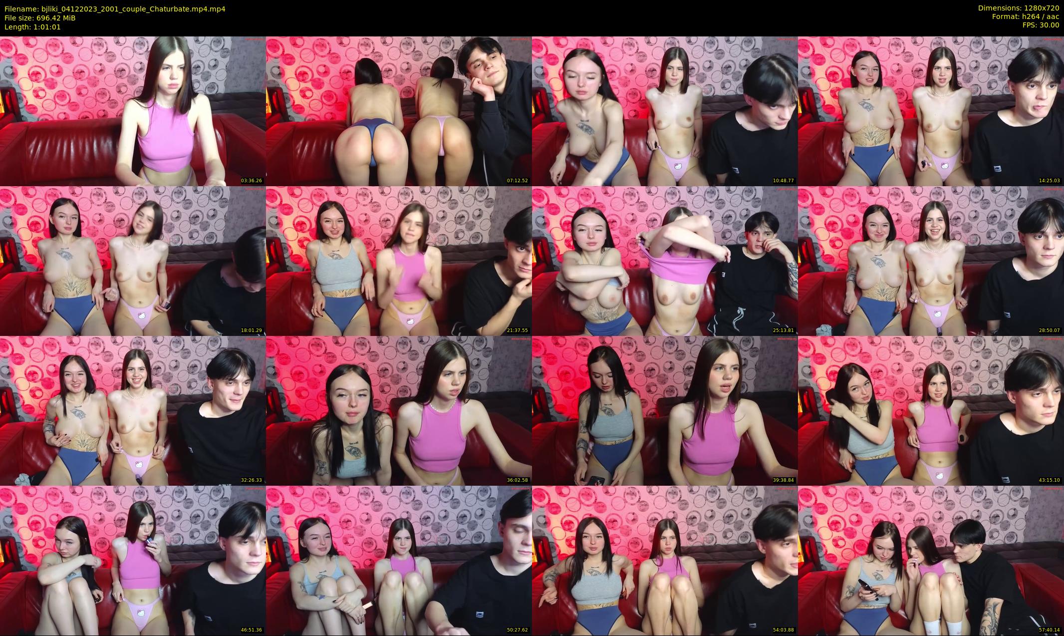 bjliki — 62 minute Chaturbate couple cam show recording, 720p, Dec 4, 2023