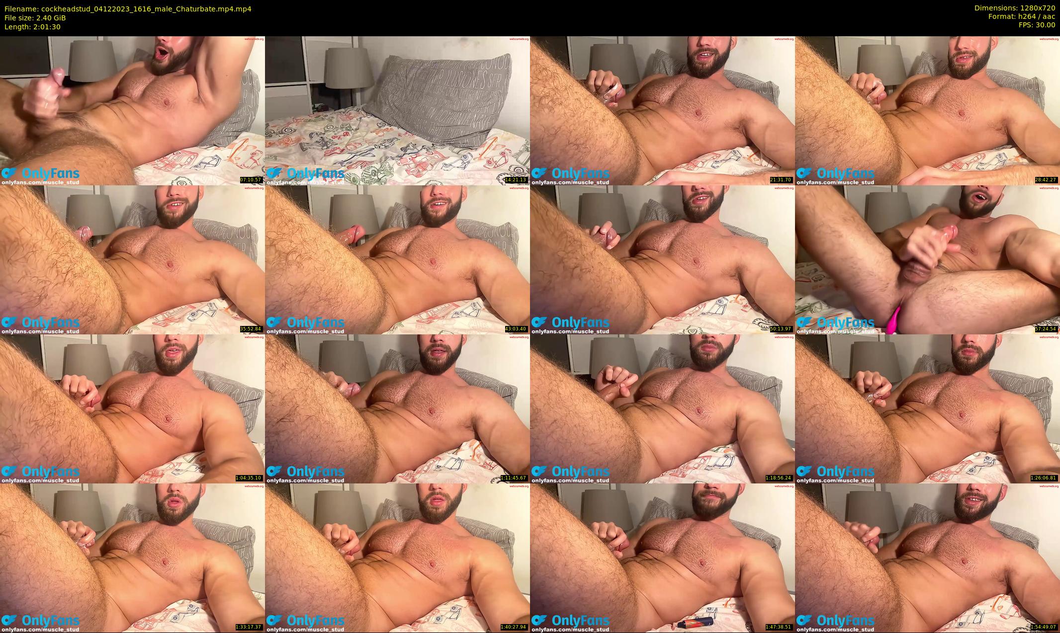 cockheadstud — 122 minute Chaturbate male cam show recording, 720p, Dec 4, 2023