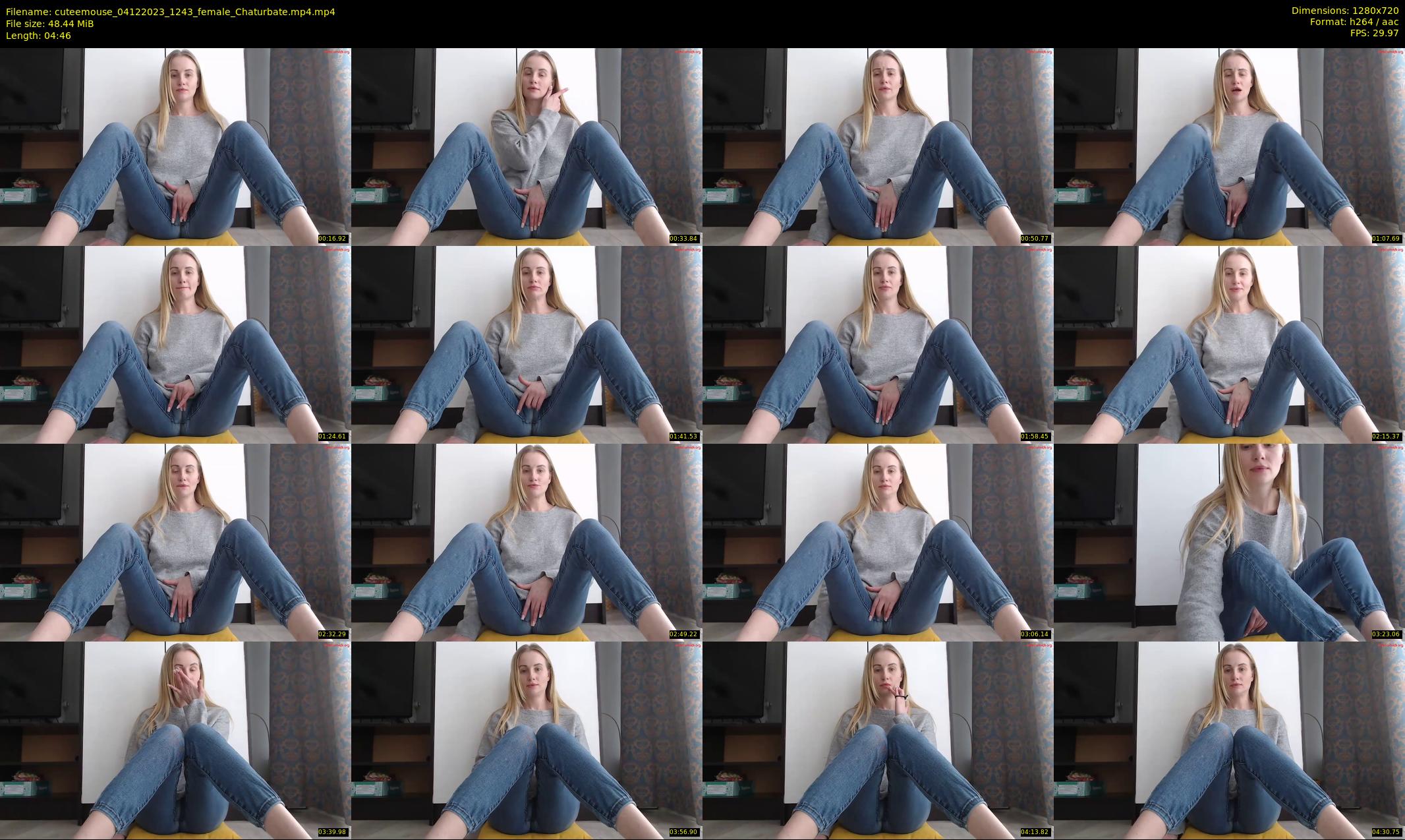 cuteemouse — 5 minute Chaturbate female cam show recording, 720p, Dec 4, 2023
