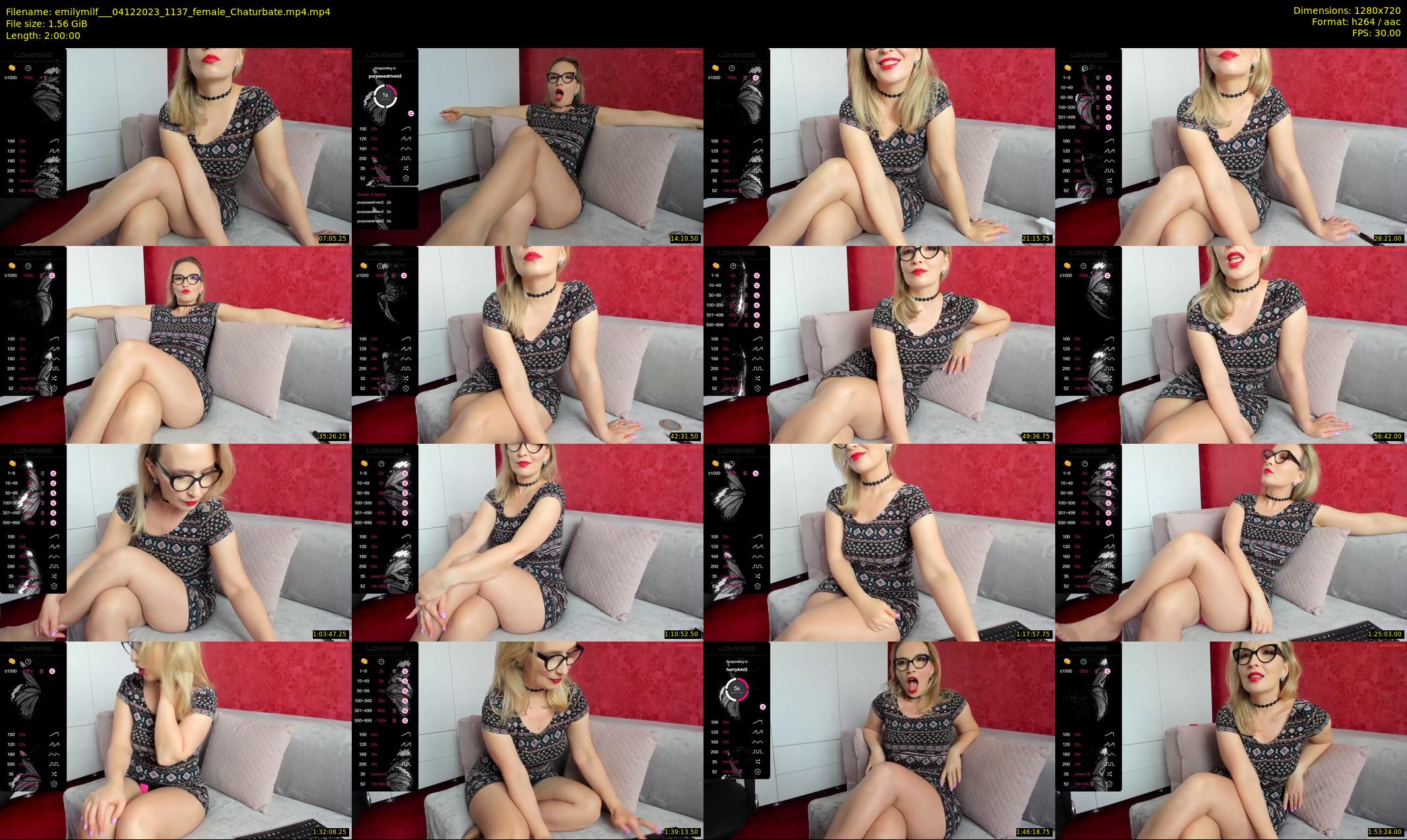 emilymilf__ — 120 minute Chaturbate female cam show recording, 720p, Dec 4, 2023