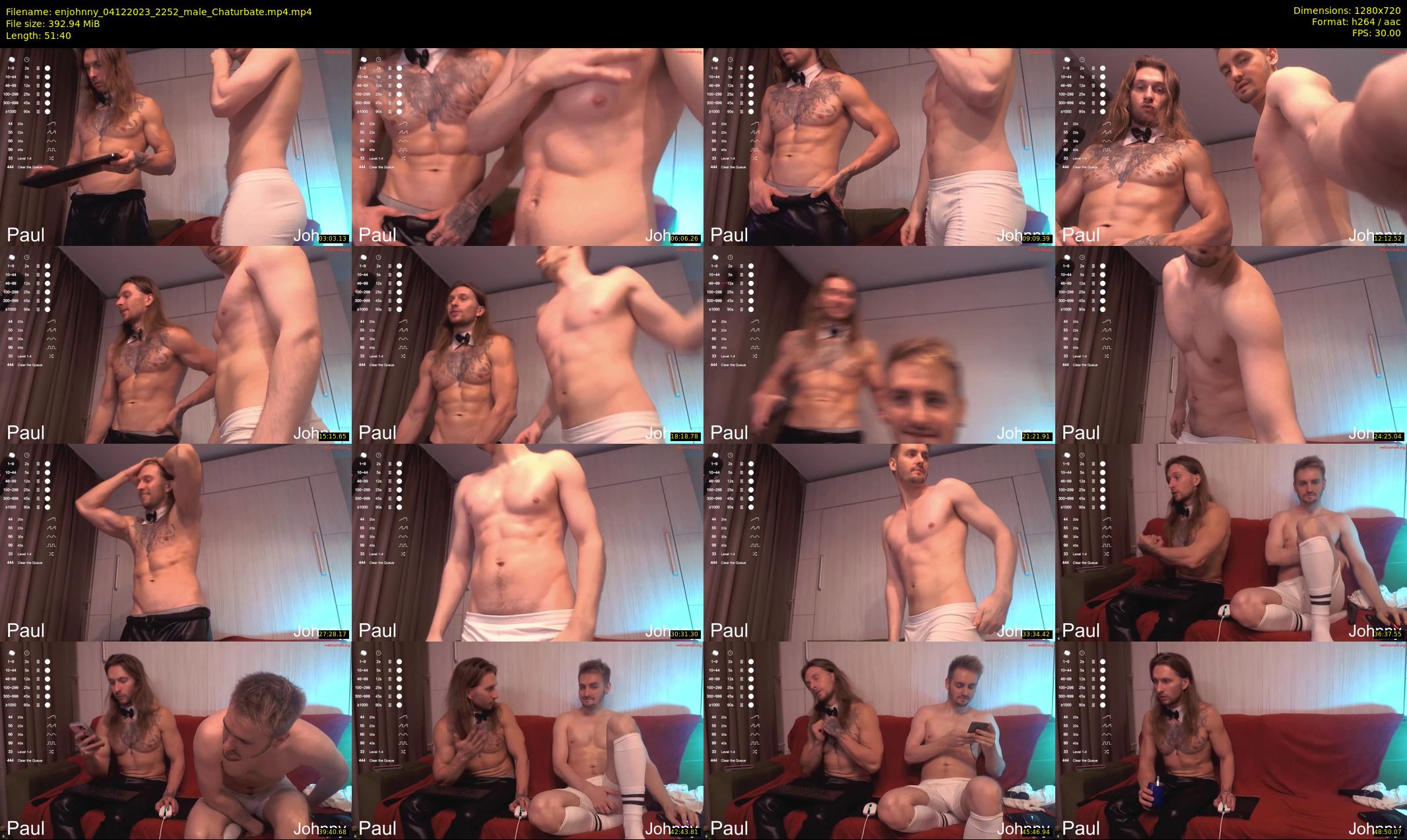 enjohnny — 52 minute Chaturbate male cam show recording, 720p, Dec 4, 2023