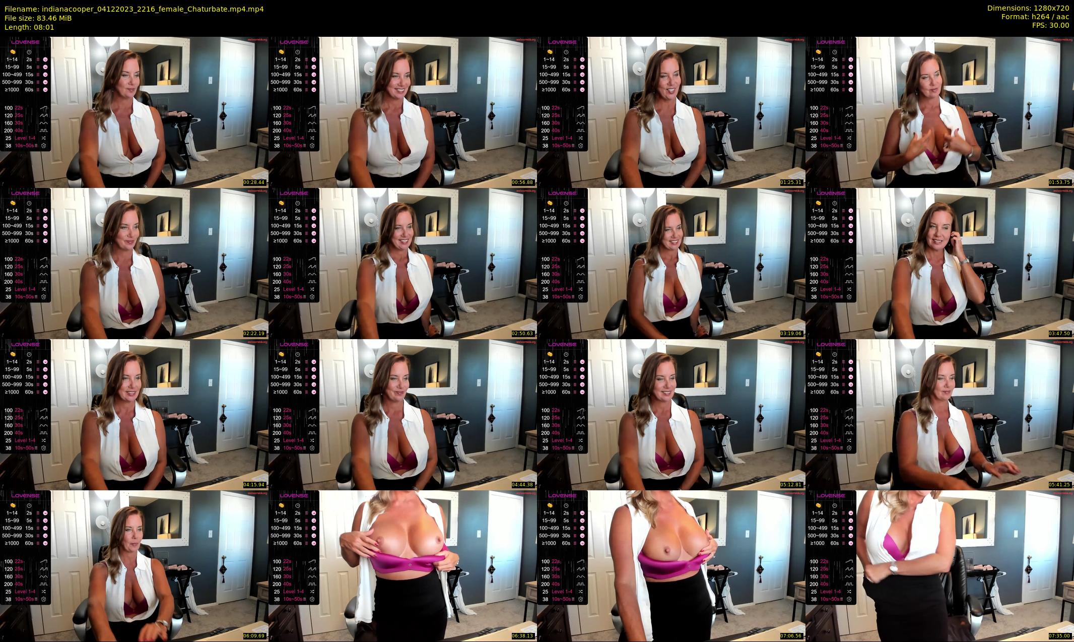 indianacooper — 9 minute Chaturbate female cam show recording, 720p, Dec 4, 2023