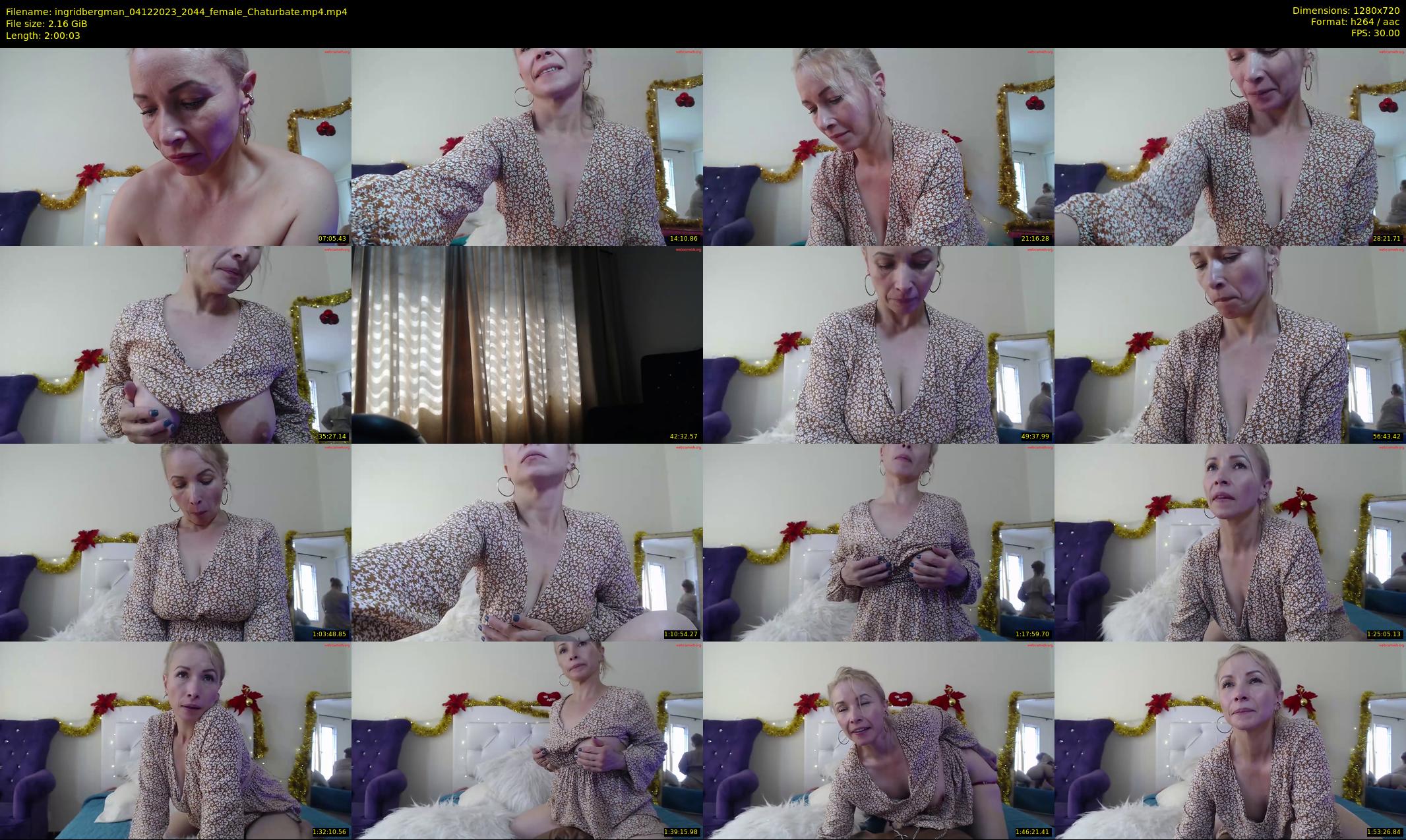 ingridbergman — 121 minute Chaturbate female cam show recording, 720p, Dec 4, 2023